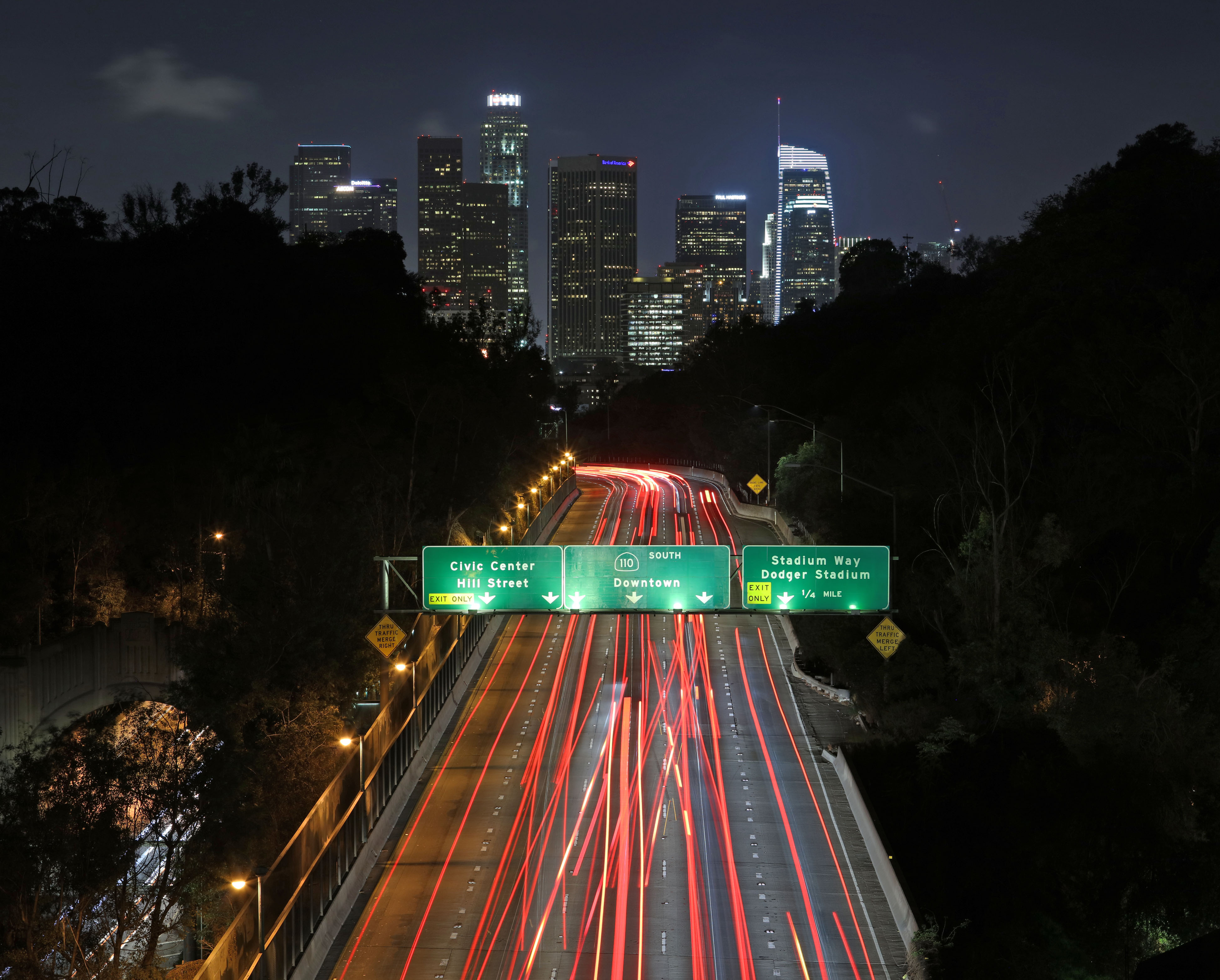 Dephree Caused a Traffic Jam at 110 Freeway in LA
