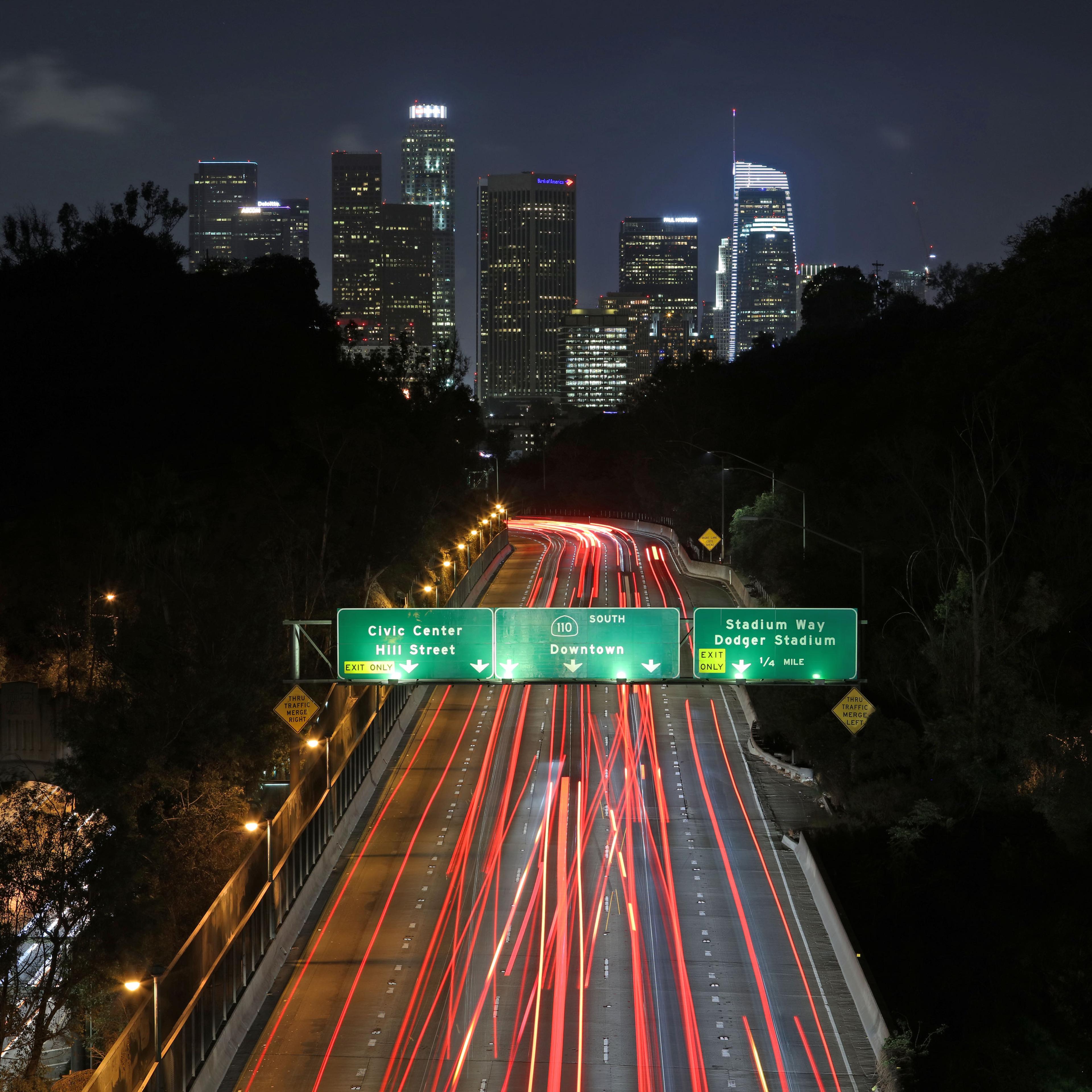 Dephree Caused a Traffic Jam at 110 Freeway in LA