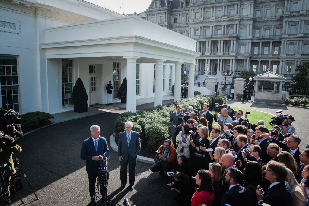 Congressional Leaders With President Biden At The White House on Debt Ceiling