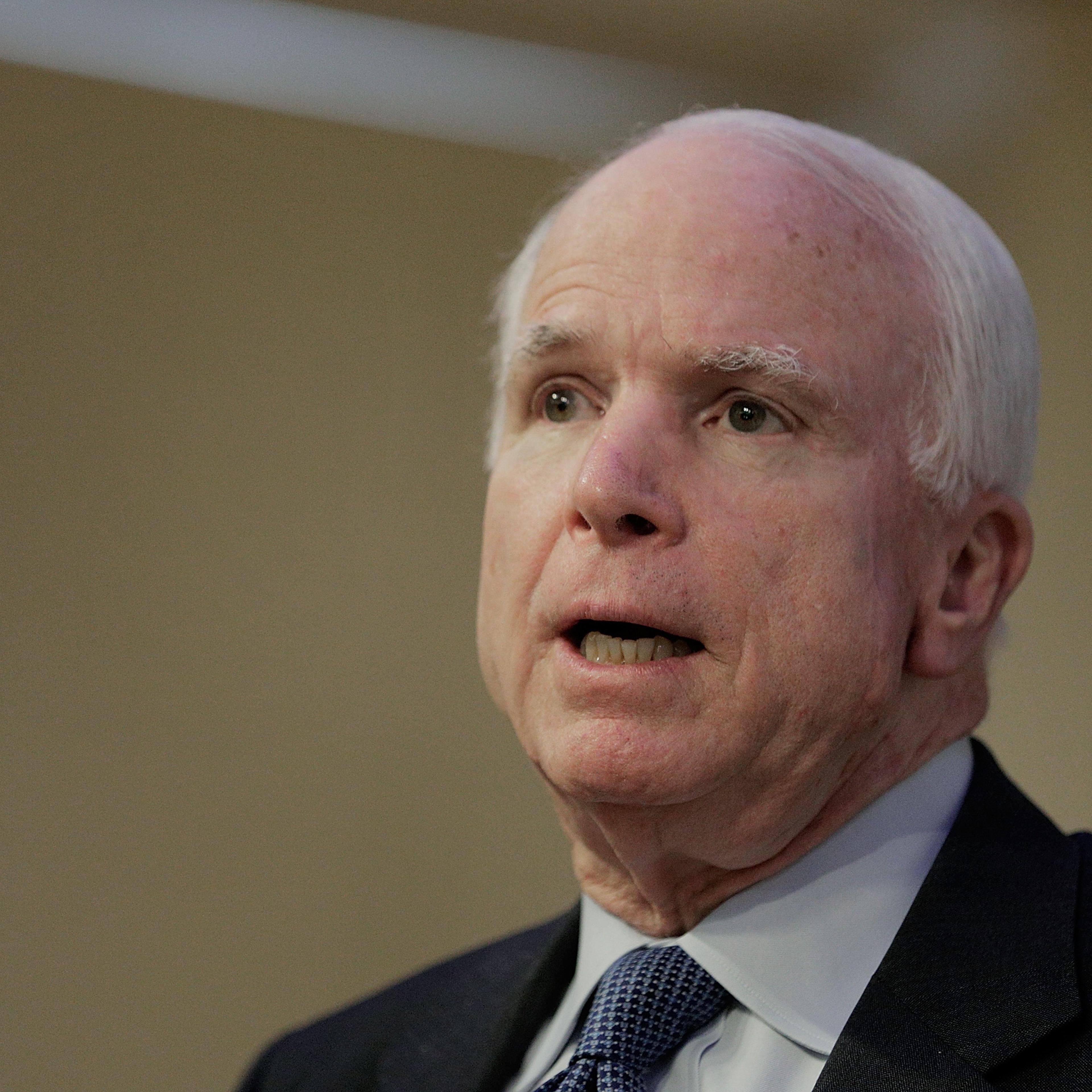 John McCain Discusses The Situation In Iraq At American Enterprise Institute