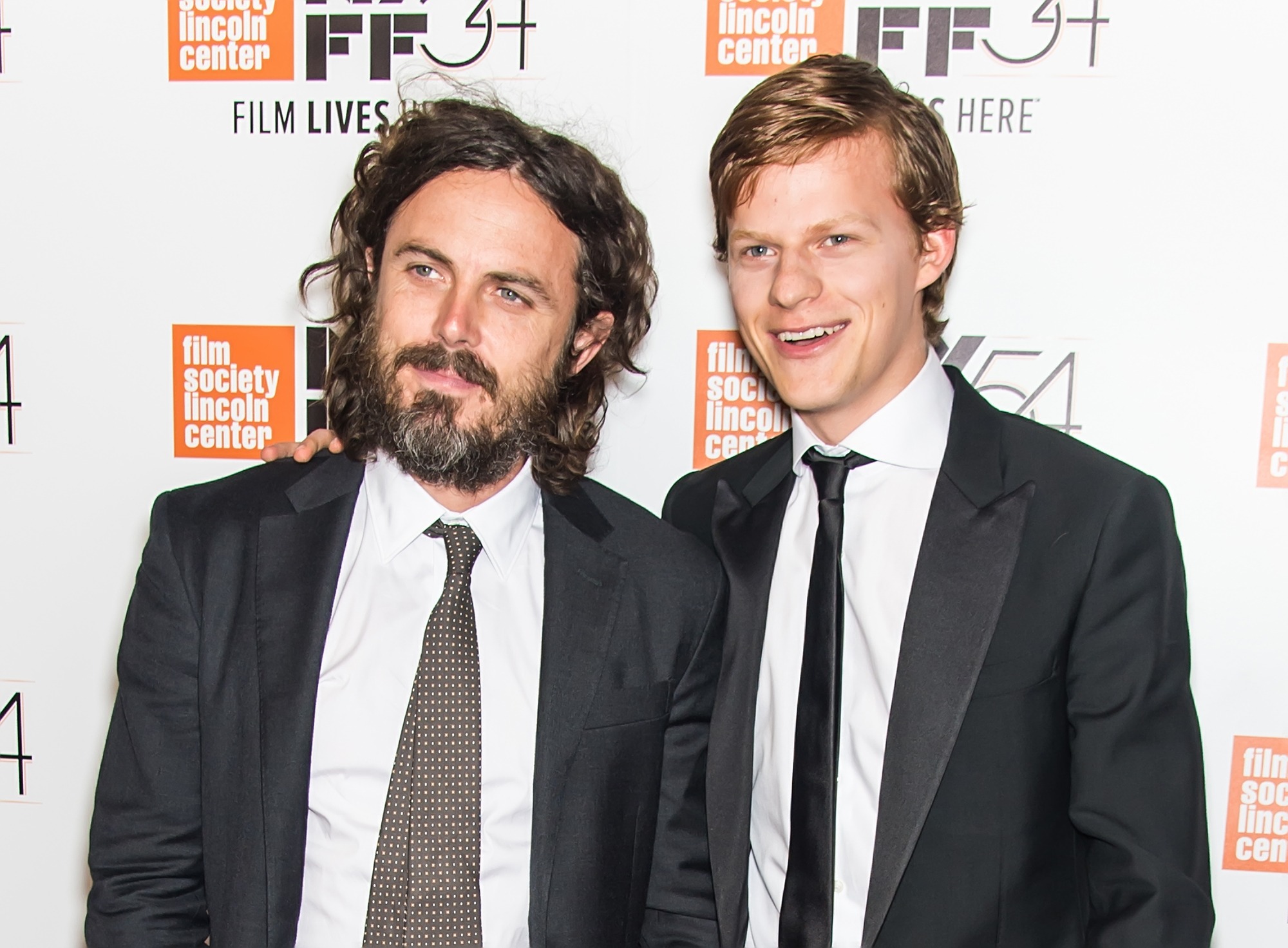 Casey Affleck and Lucas Hedges attend the 54th New York Film Festival - 'Manchester by the Sea' World Premiere on October 1, 2016 in New York City.