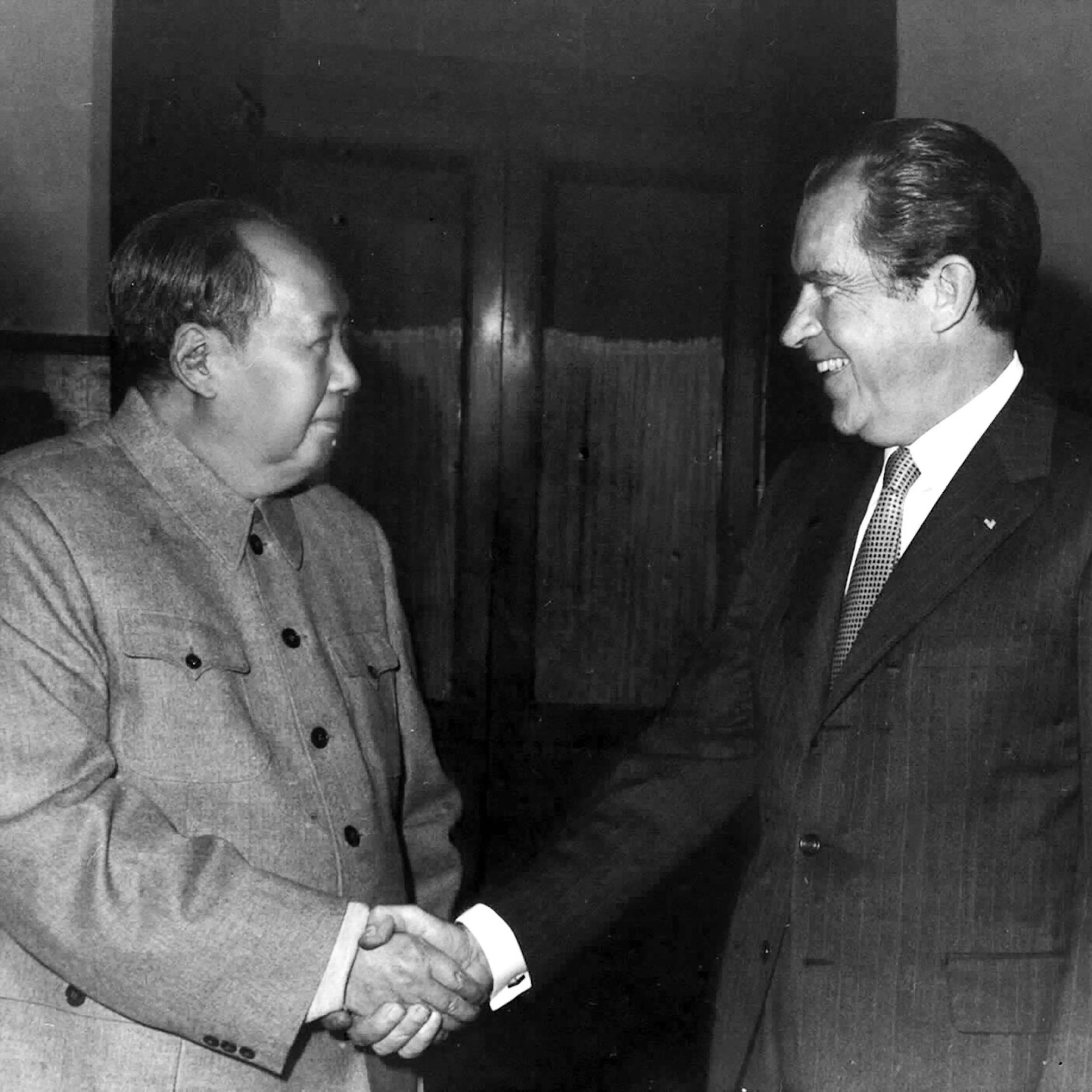 Chairman Mao Zedong met US President Nixon in Beijing on Feb. 21,1972.