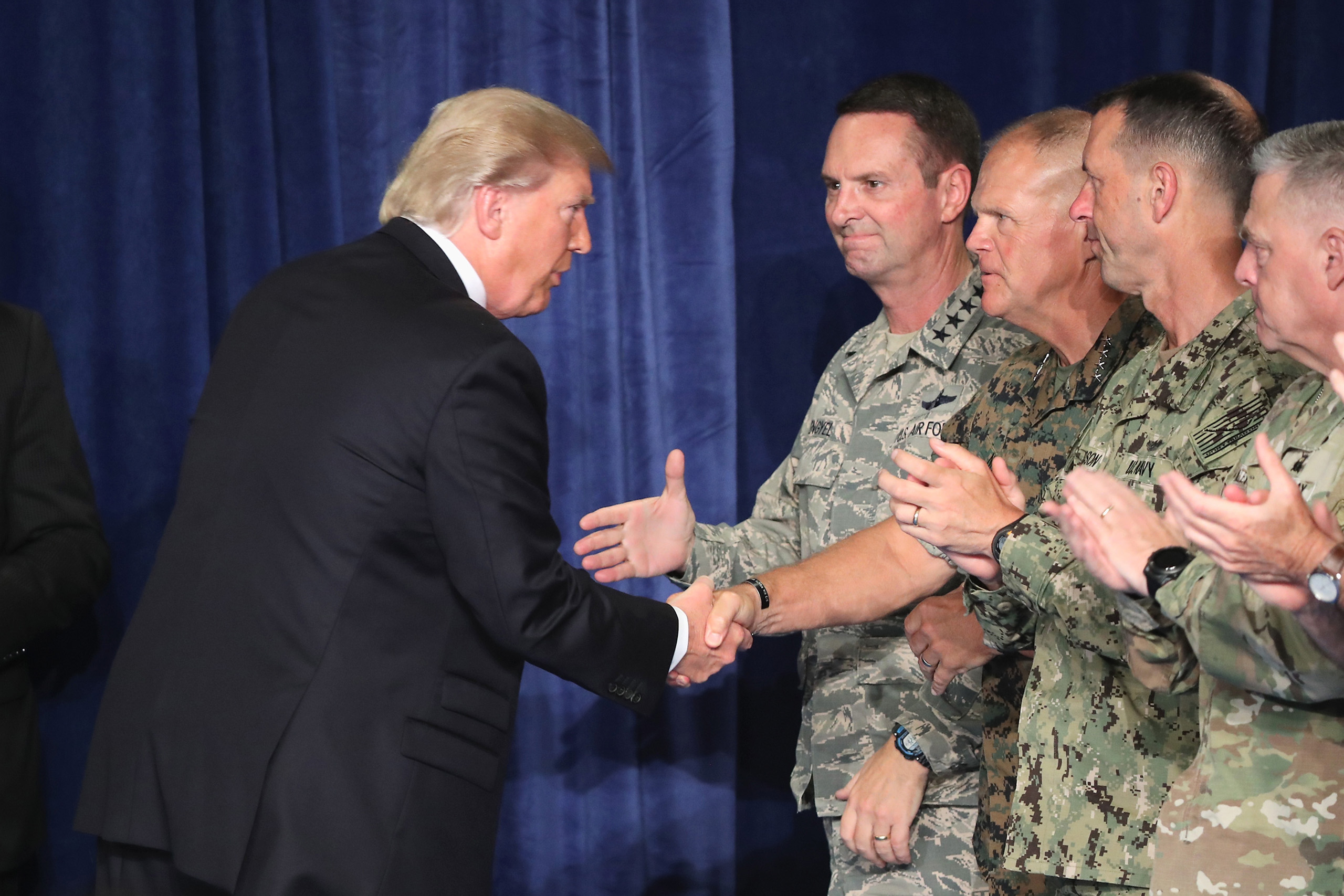 President Trump Addresses The Nation On Strategy In Afghanistan And South Asia From Fort Myer In Arlington
