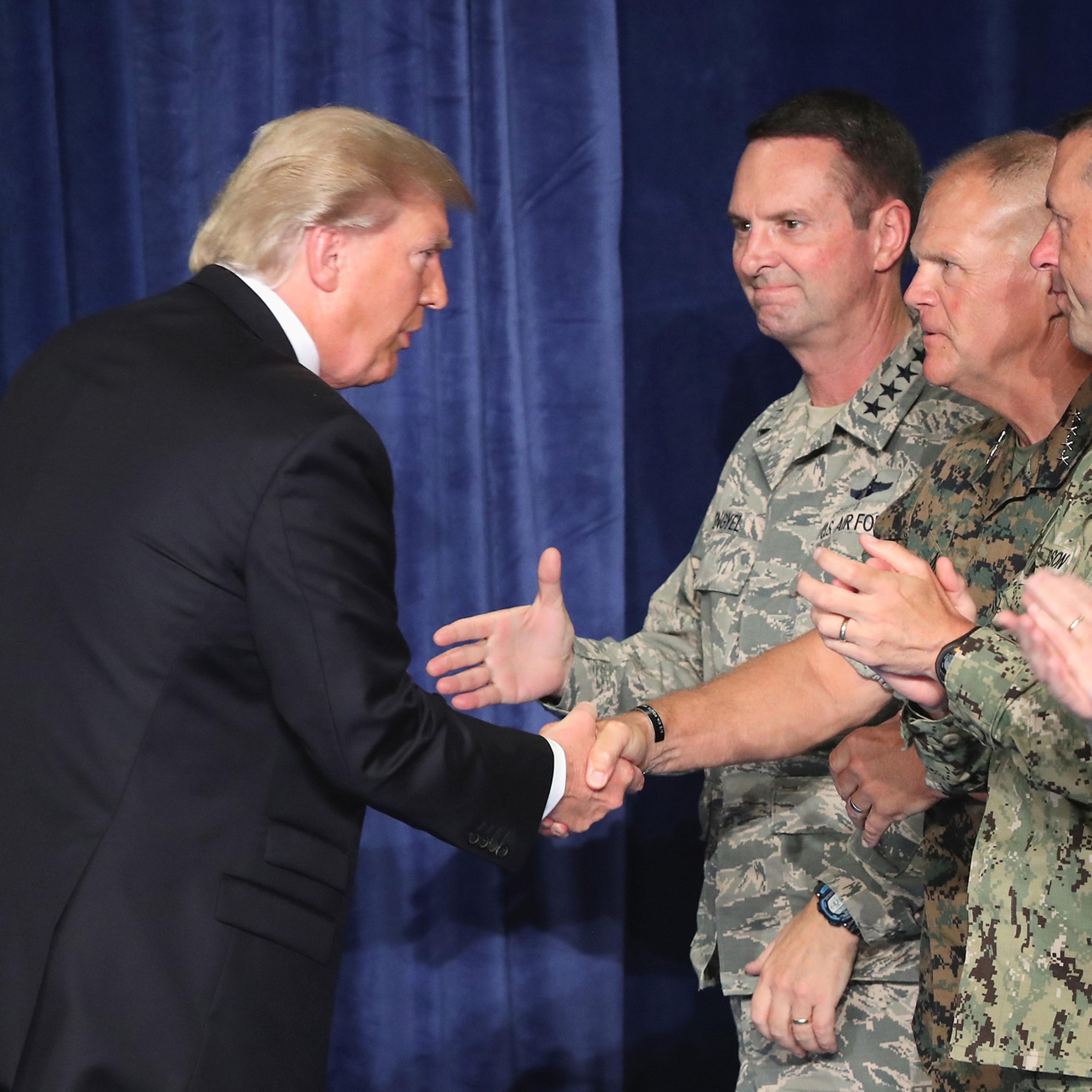 President Trump Addresses The Nation On Strategy In Afghanistan And South Asia From Fort Myer In Arlington