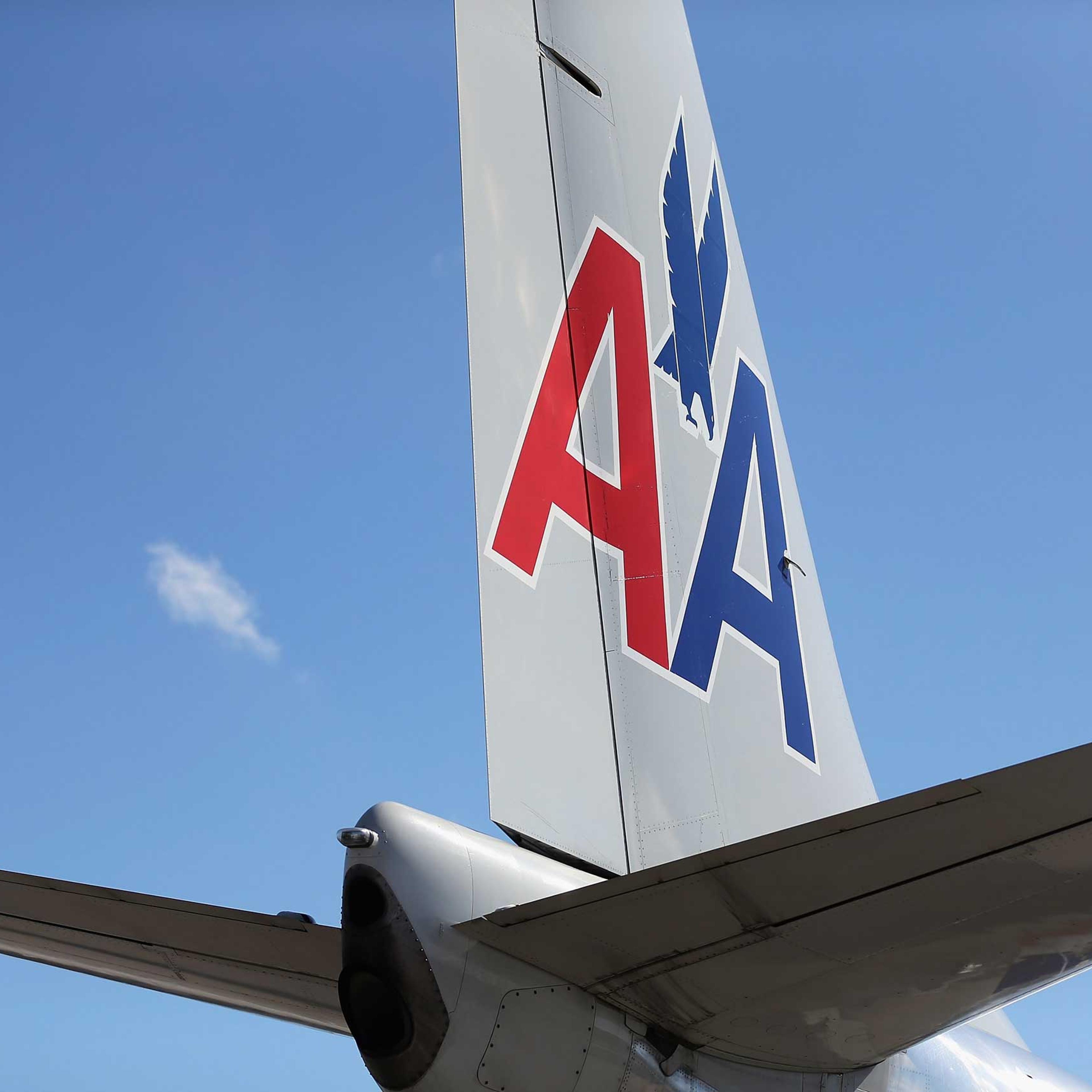 An American Airlines plane is seen at the Miami International Airport in Miami in 2013.