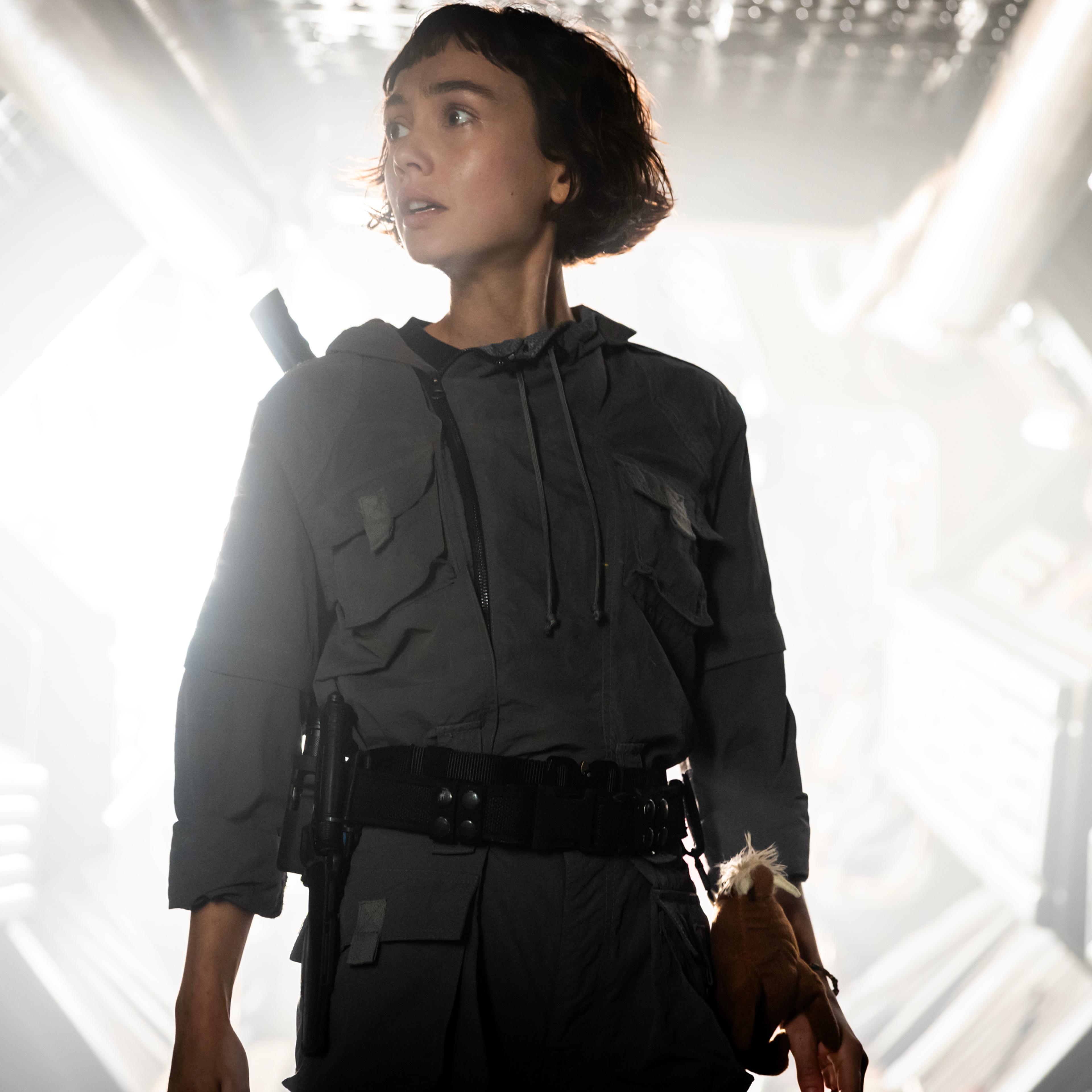 FX's Alien: Earth -- Pictured: Sydney Chandler as Wendy. CR: Patrick Brown/FX
