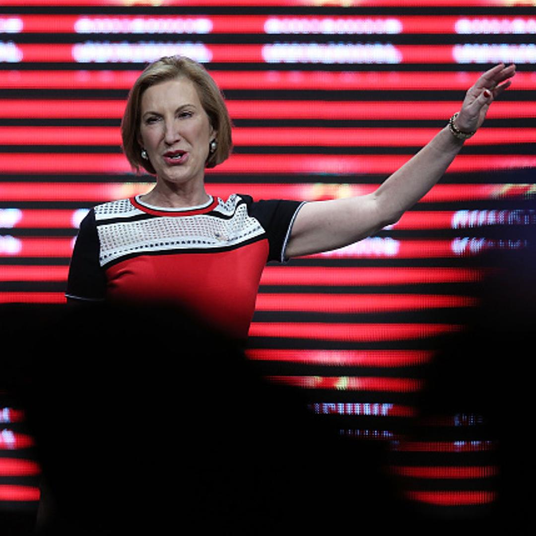 Republican presidential candidate Carly Fiorina speaks during the Sunshine Summit conference being held at the Rosen Shingle Creek on November 14, 2015 in Orlando, Florida.