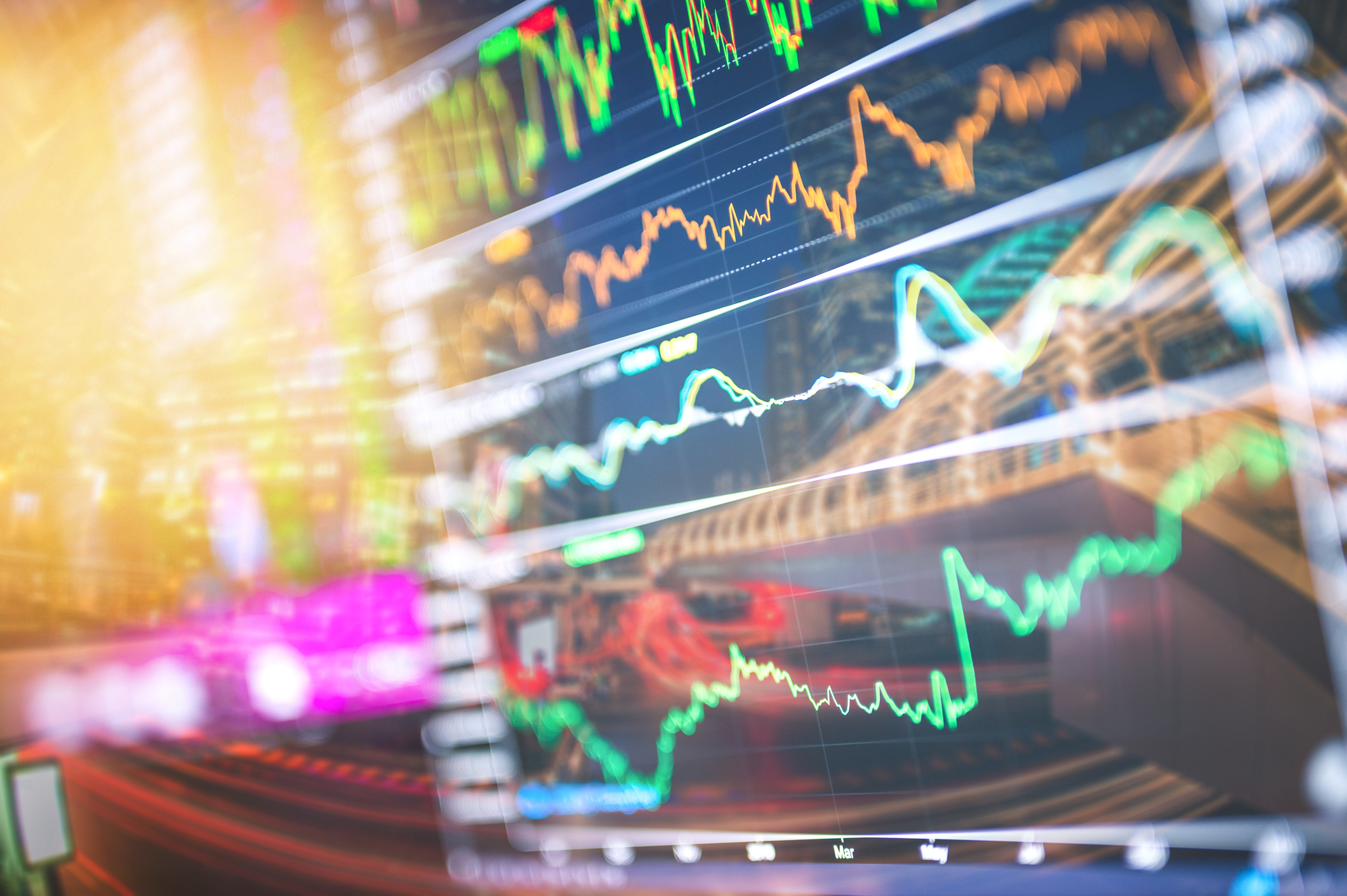 City central business district in asia trade and financial investment in cryptocurrencies stock from digital platform data analysis graph showing copyspace background bangkok thailand