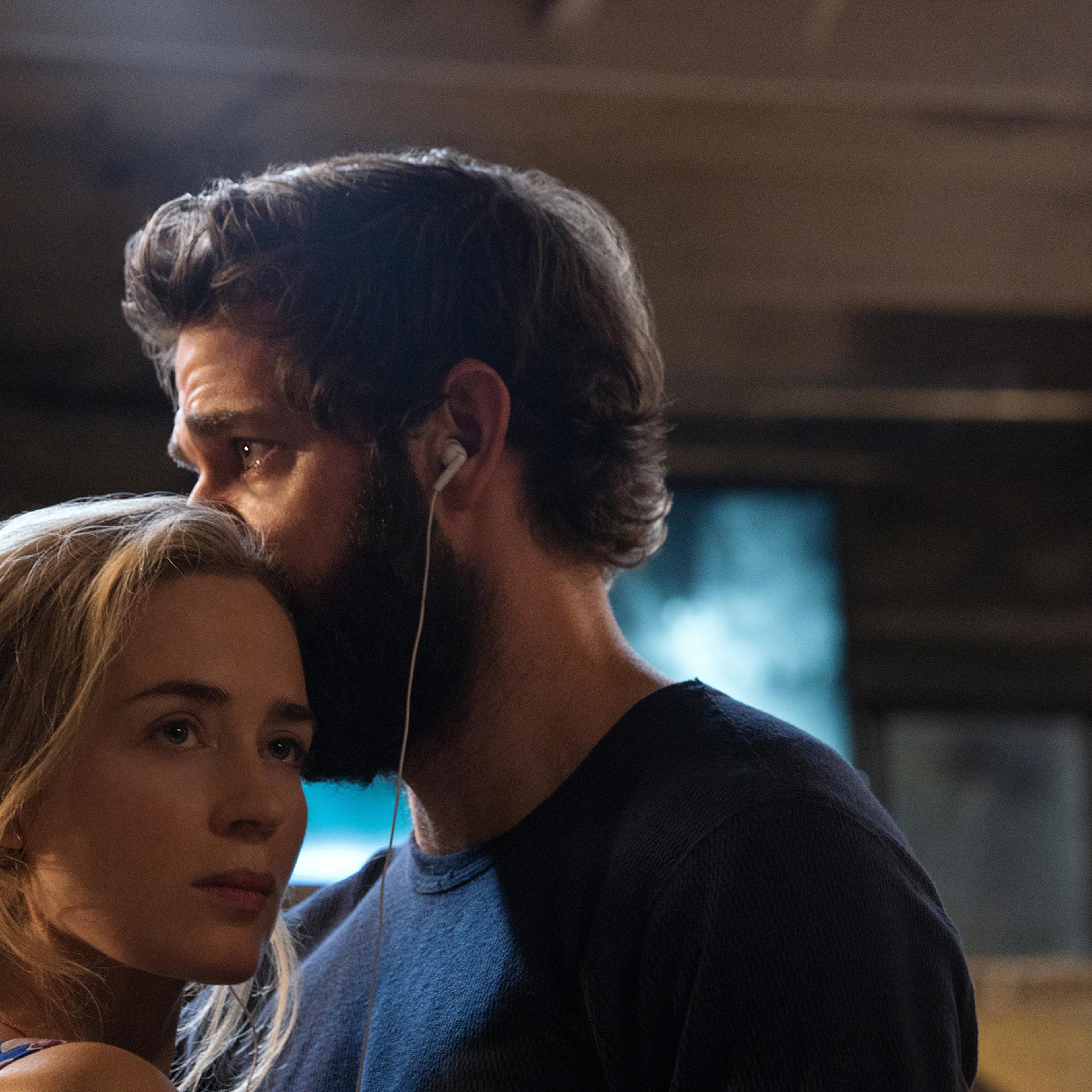 Emily Blunt and John Krasinski in 'A Quiet Place' from Paramount Pictures.