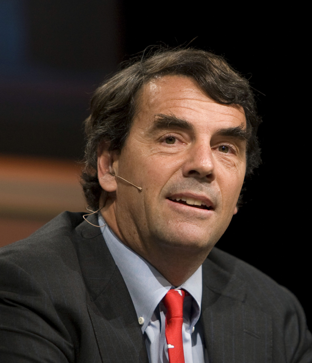 Tim Draper, managing partner for Draper Fisher Jurvetson, speaks during a panel.