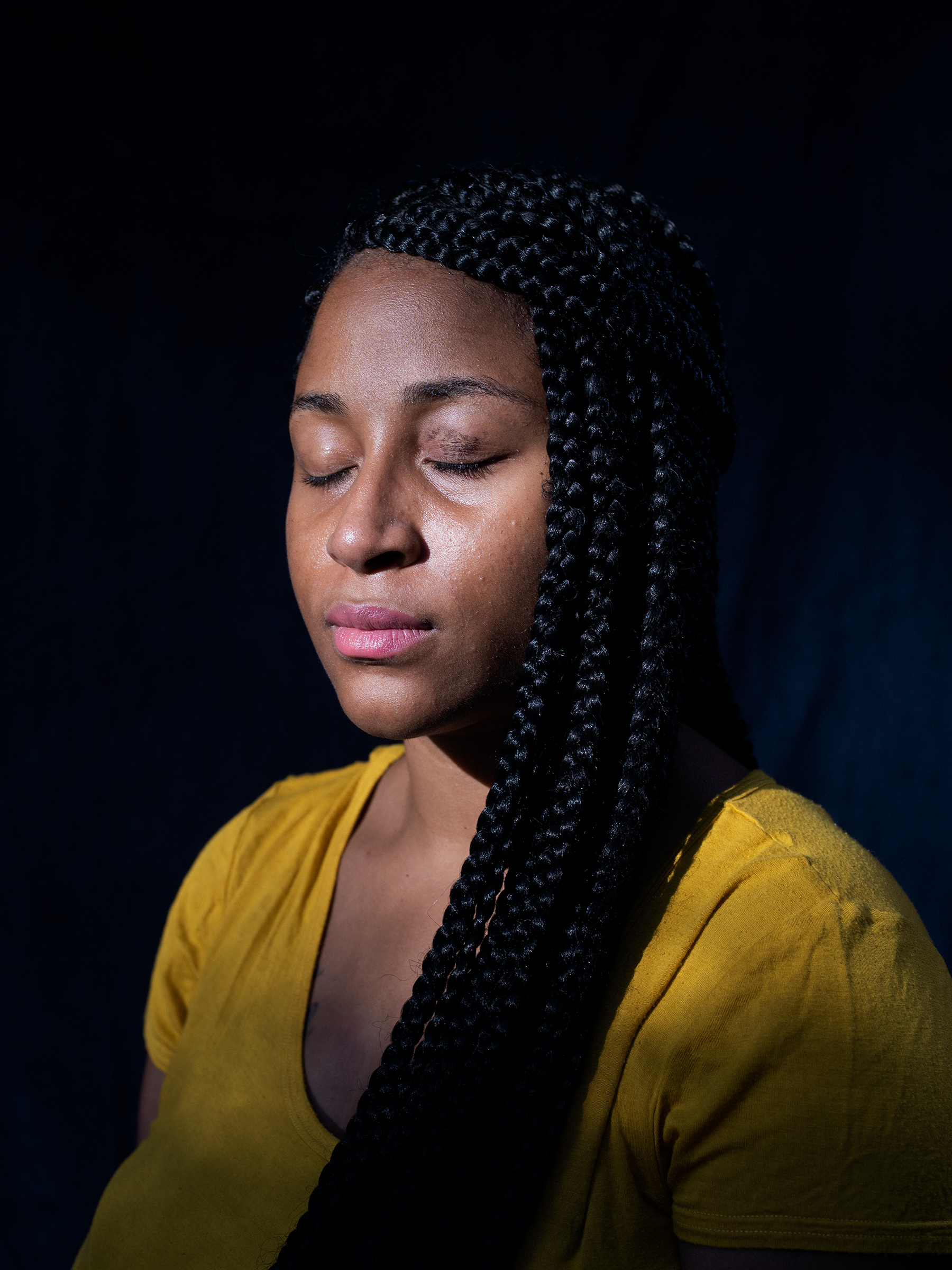 Shantania Love was walking away from law enforcement officers at a protest in Oak Park, Calif. on May 29 when hit by a projectile, permanently blinding her in one eye.