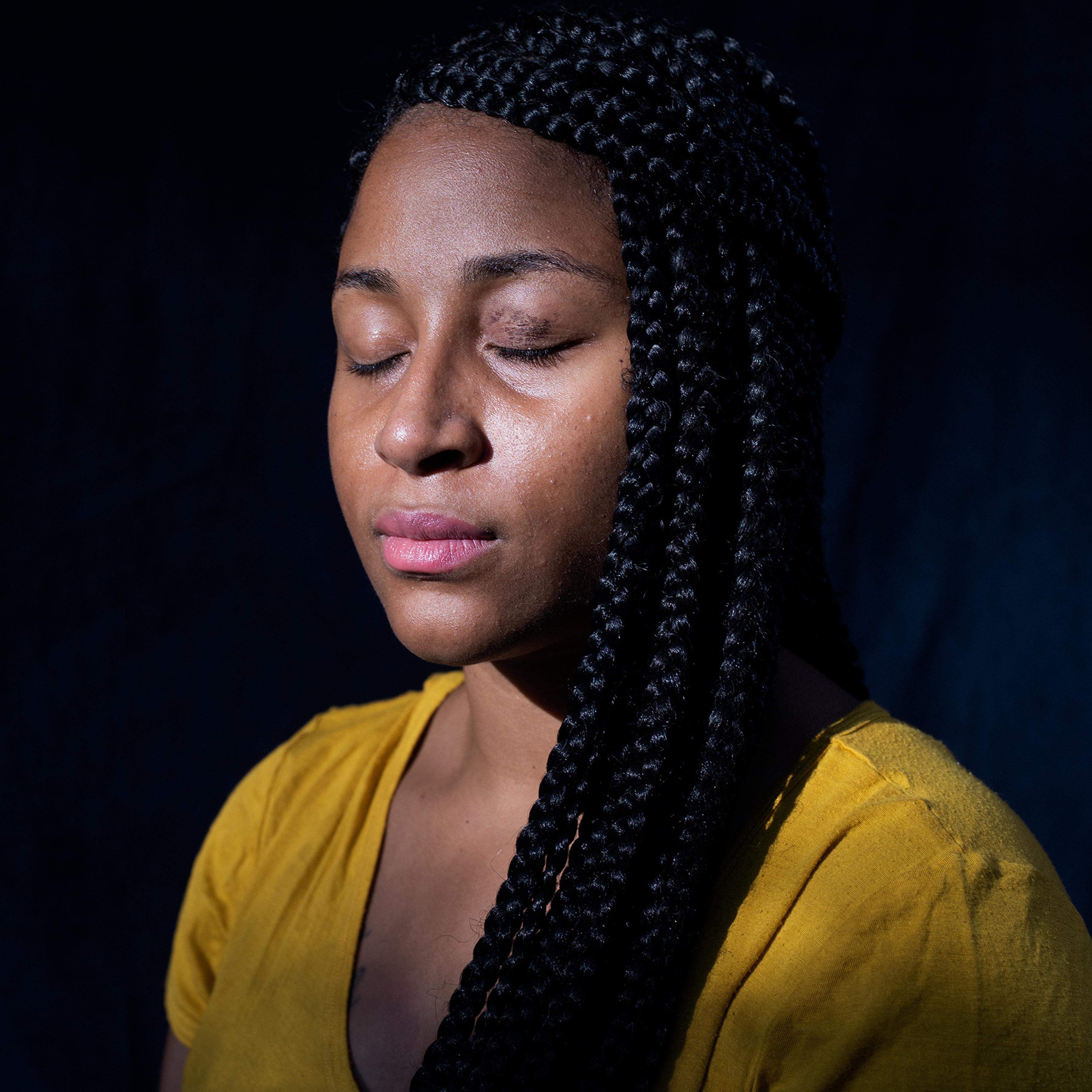 Shantania Love was walking away from law enforcement officers at a protest in Oak Park, Calif. on May 29 when hit by a projectile, permanently blinding her in one eye.