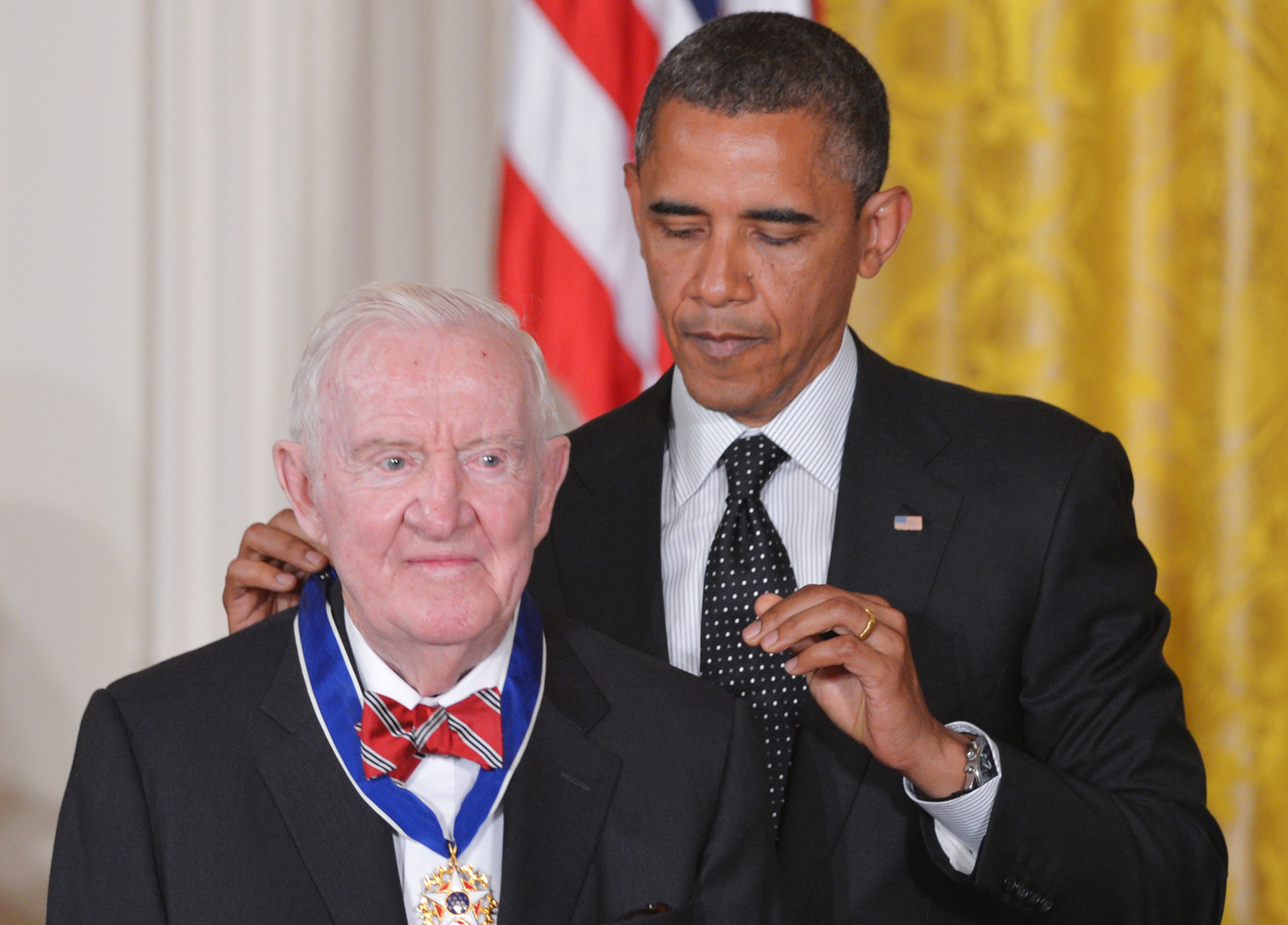 President Barack Obama With John Paul Stevens