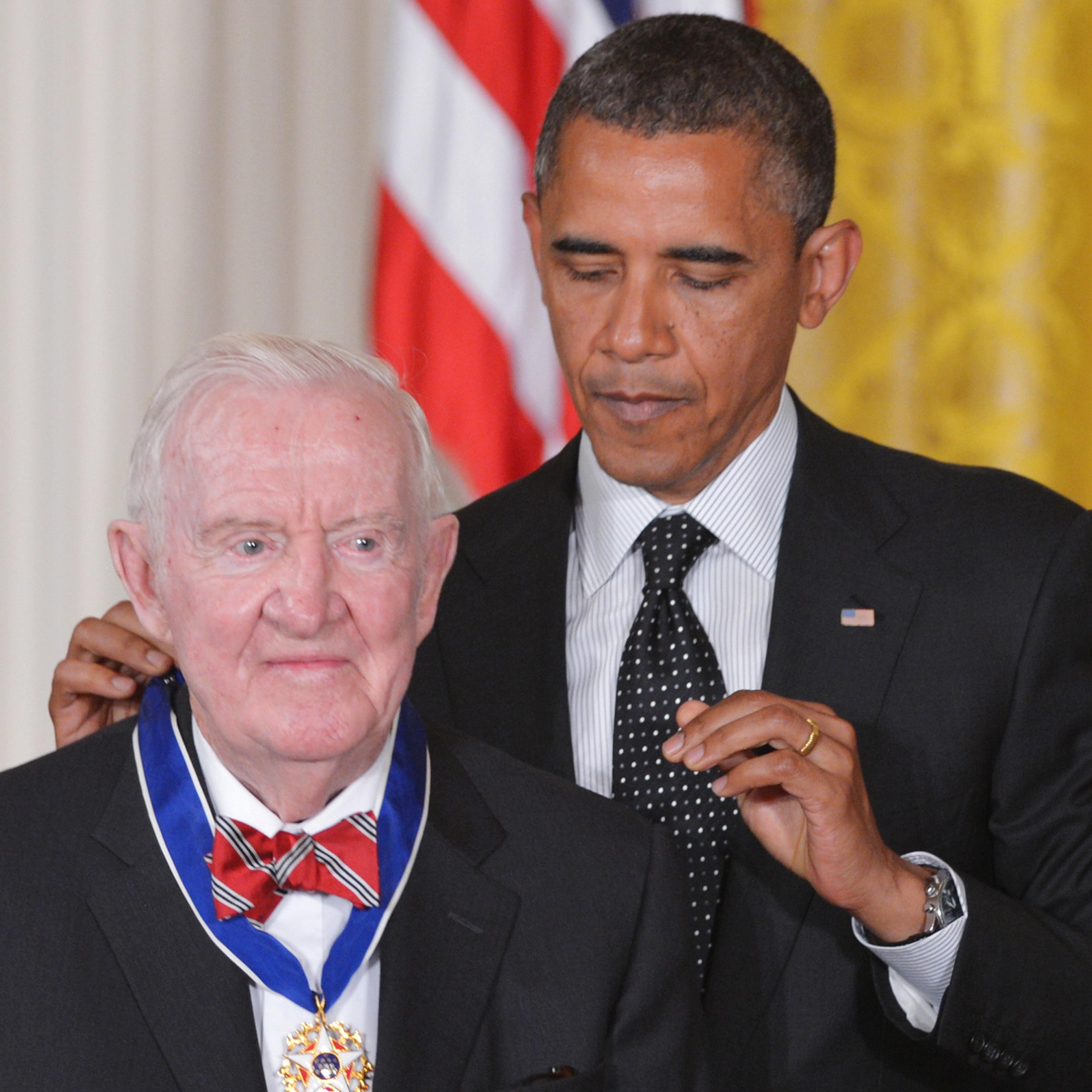 President Barack Obama With John Paul Stevens