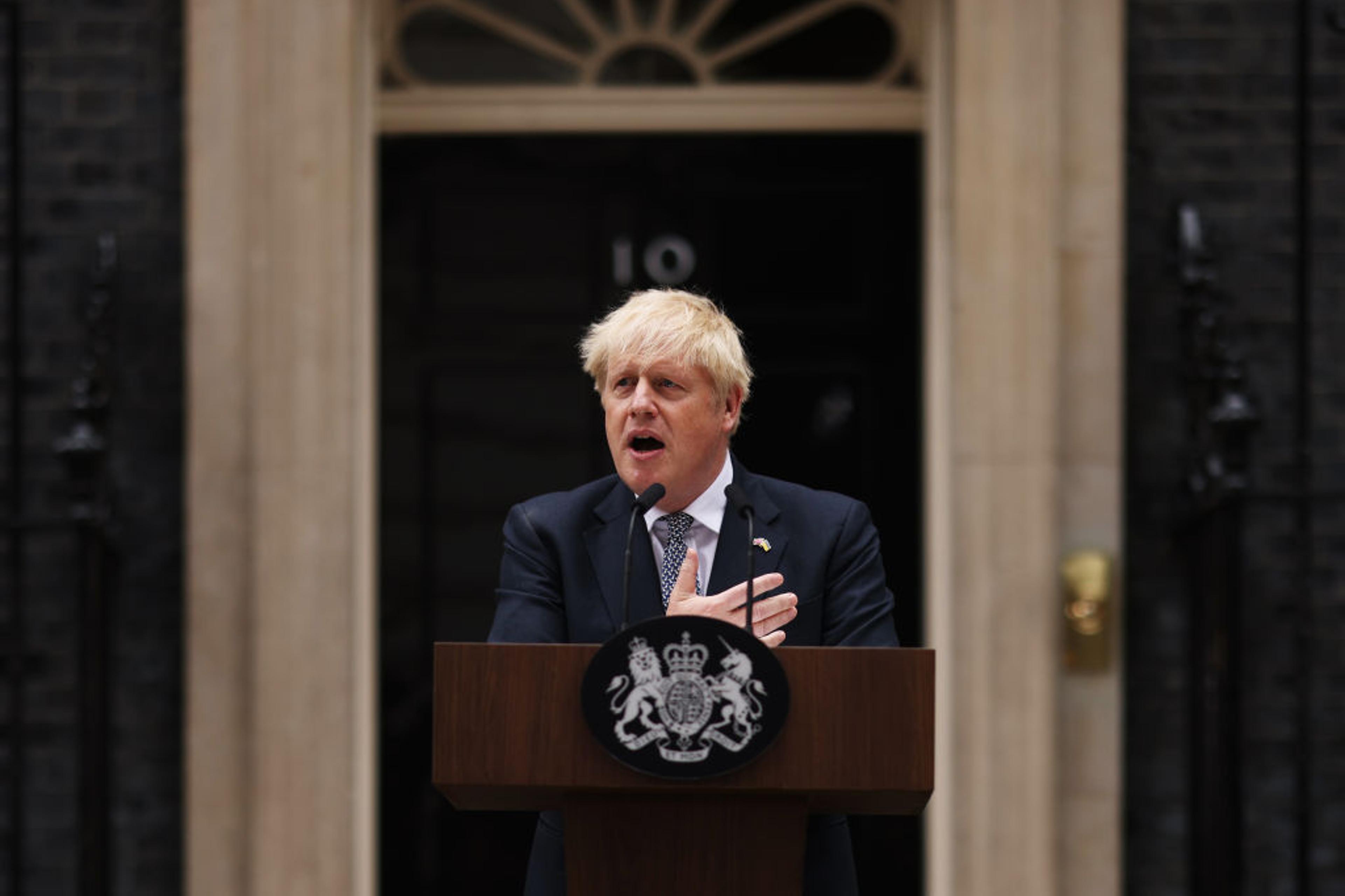 Conservative Leader And Prime Minister Boris Johnson Resigns From Office