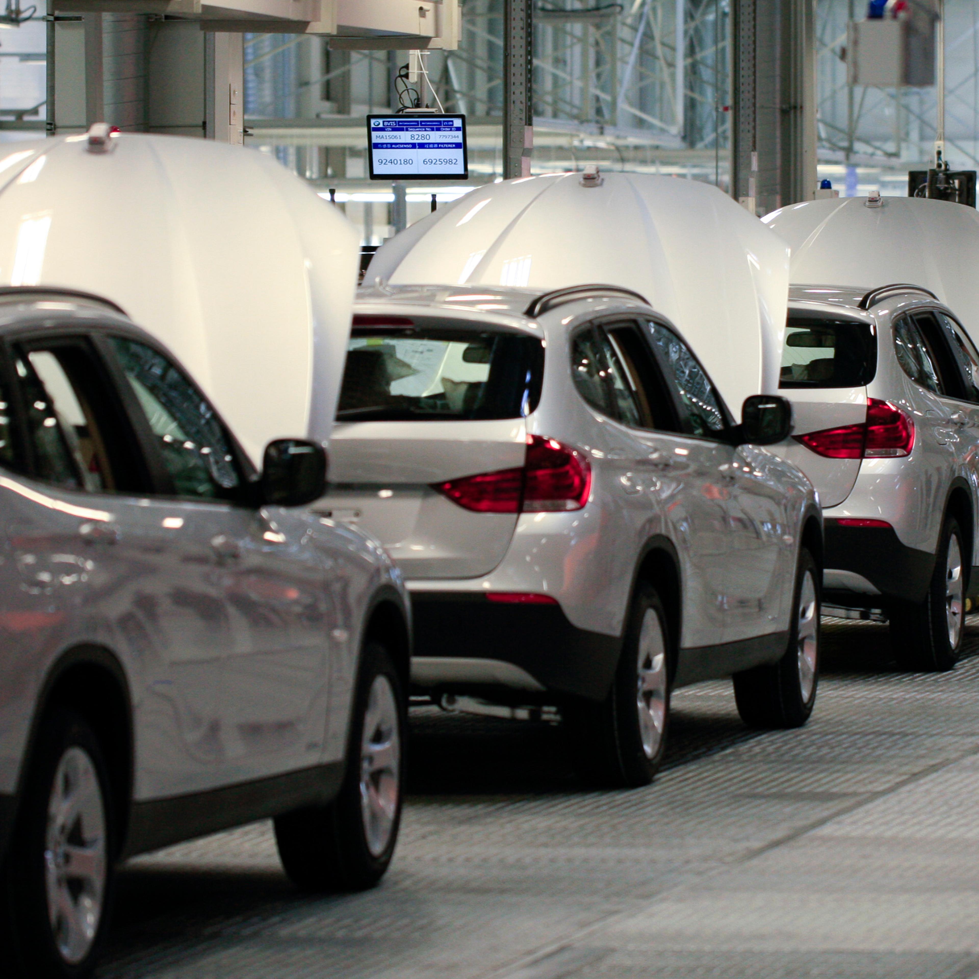 BMW Plant Visit And News Conference