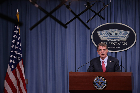 U.S. Secretary of Defense Ashton Carter announces new regulations that the military hopes will increase retention of troops that want to have families while preserving readiness during a news conference at the Pentagon in Arlington, Va., on Jan. 28, 2016