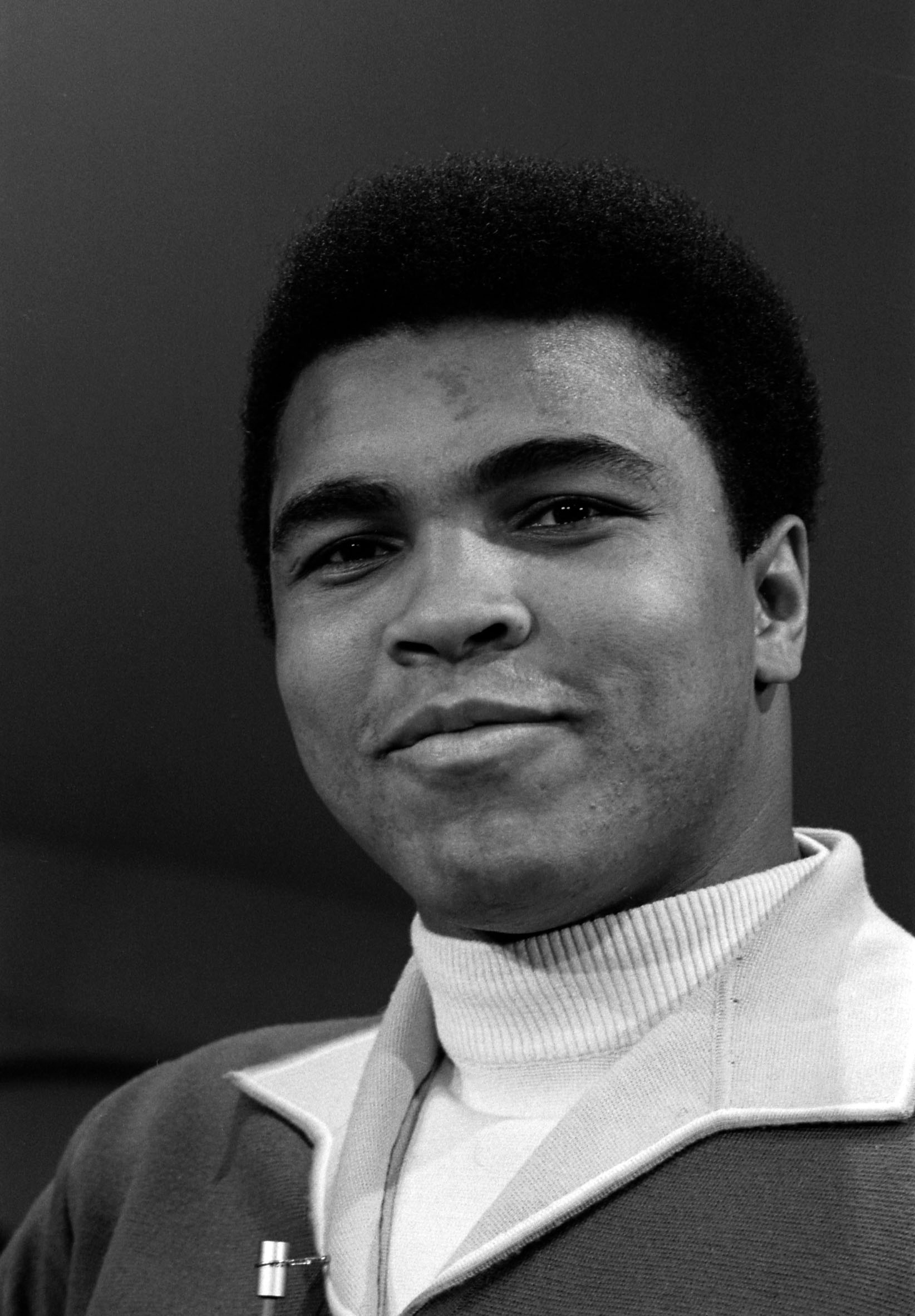 Muhammad Ali (born Cassius Clay) on the set of a television show, Jan. 15, 1971.