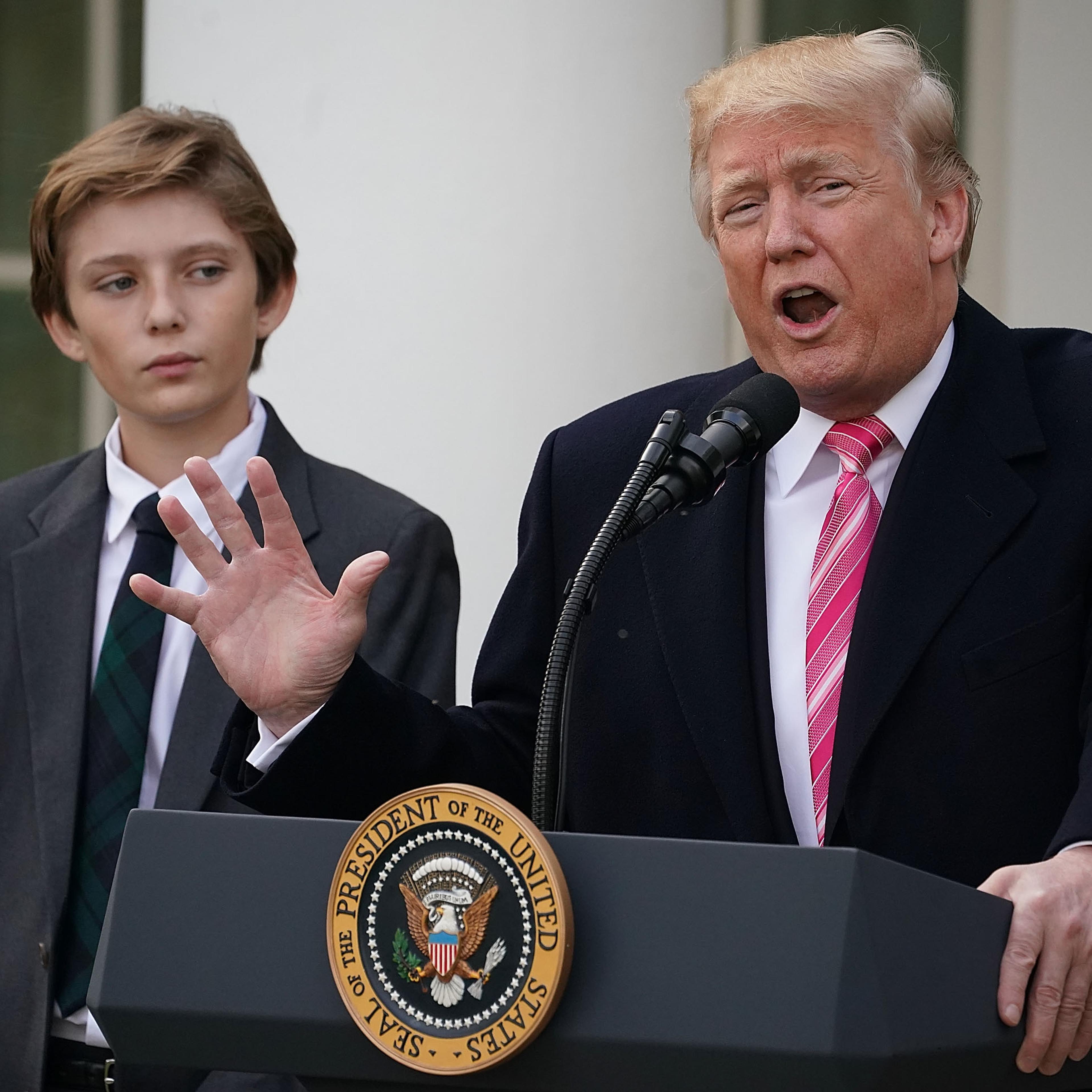 President Trump And First Lady Melania Hold National Thanksgiving Turkey Pardoning Ceremony