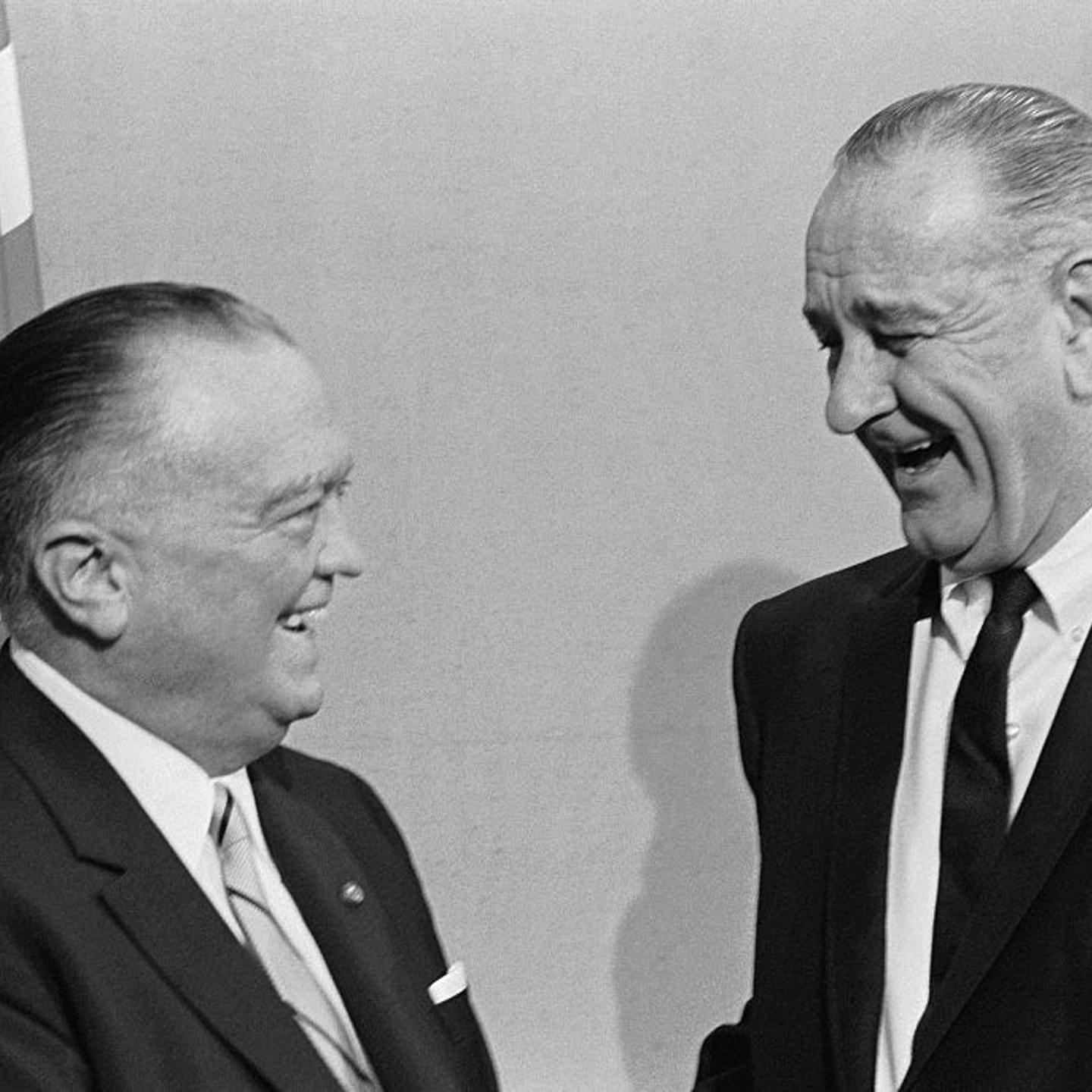 J. Edgar Hoover and Lyndon Baines Johnson