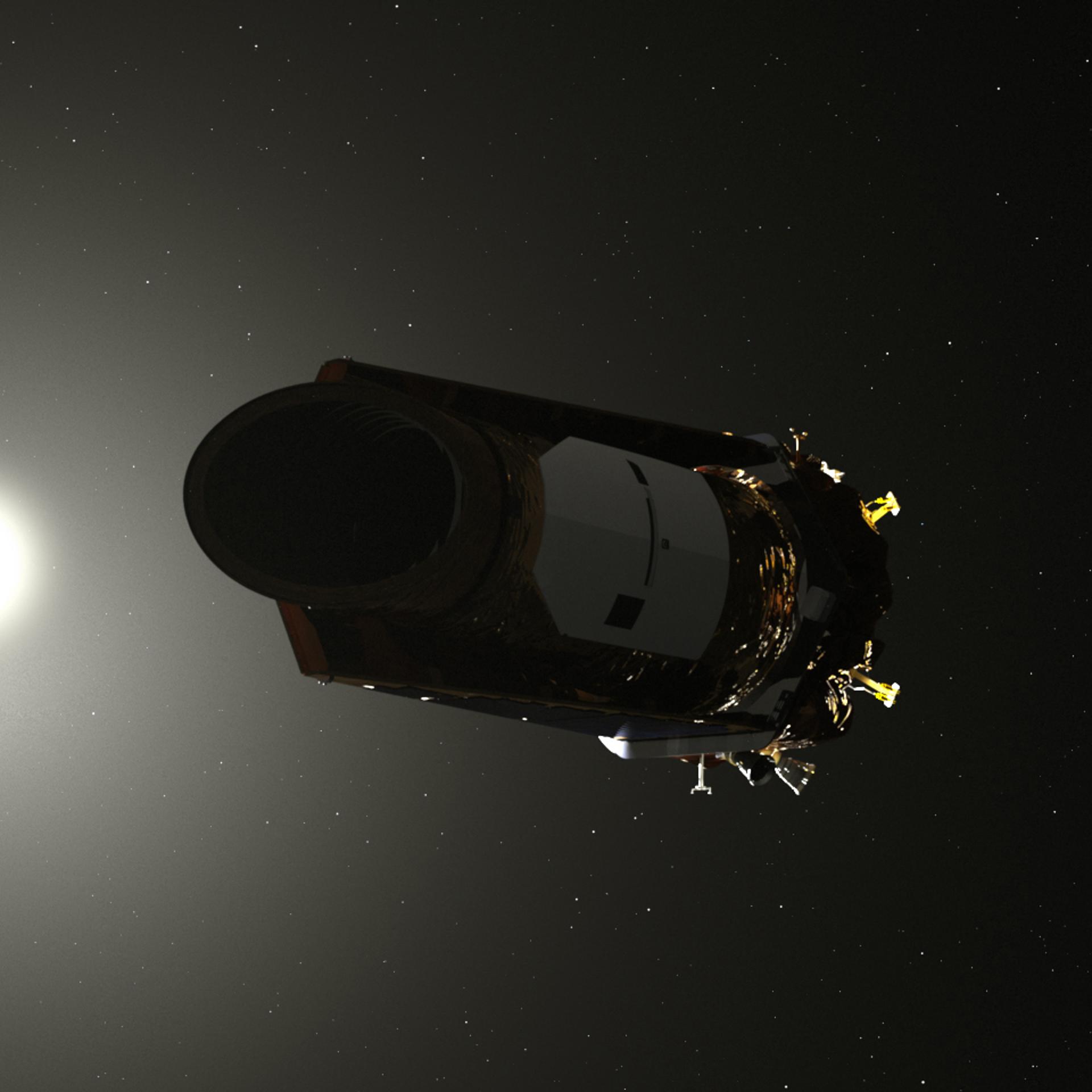 An artist's rendering of the Kepler space telescope, which retired this week nine years following its launch in 2009.