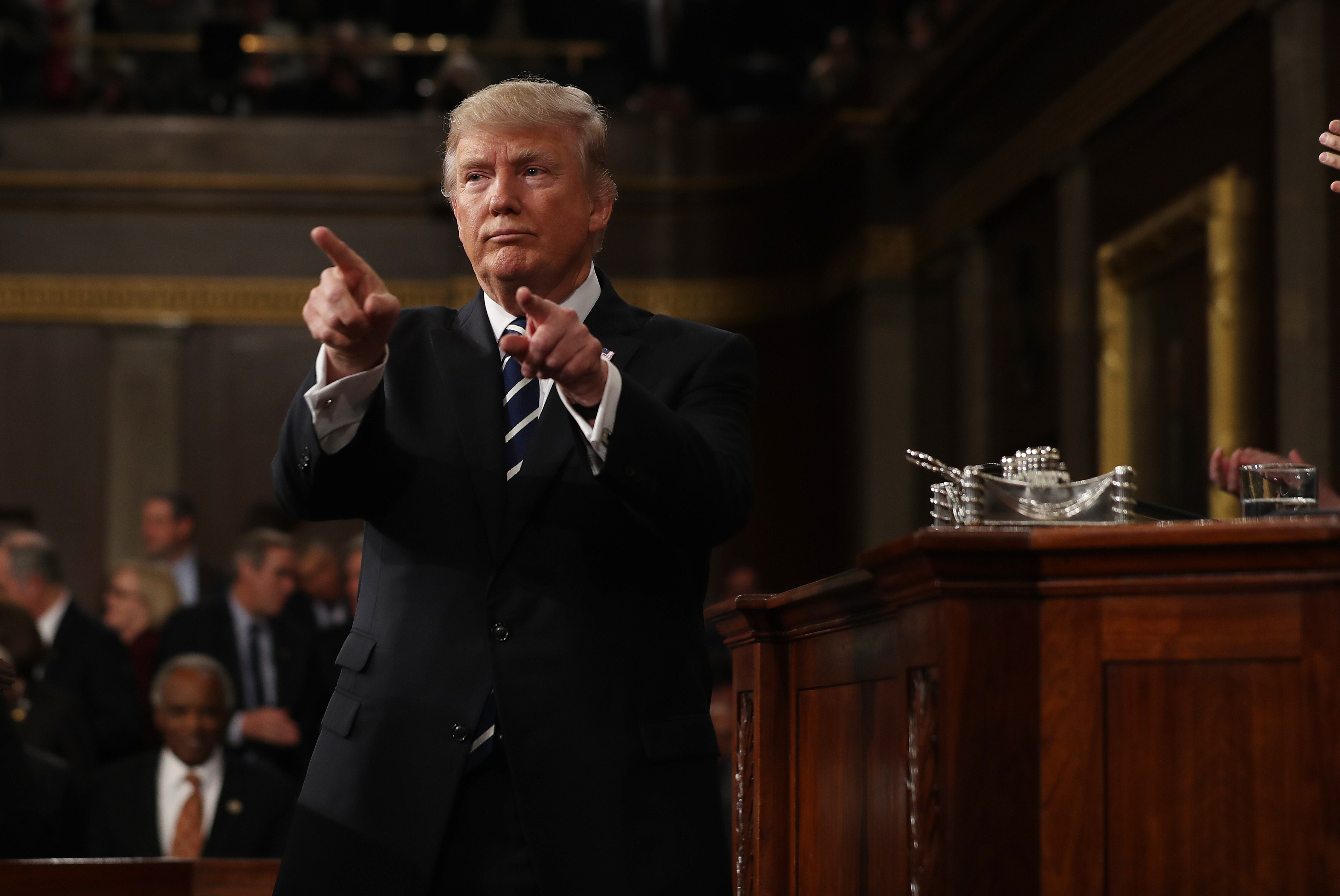 President Trump Delivers First Address To Joint Session Of Congress