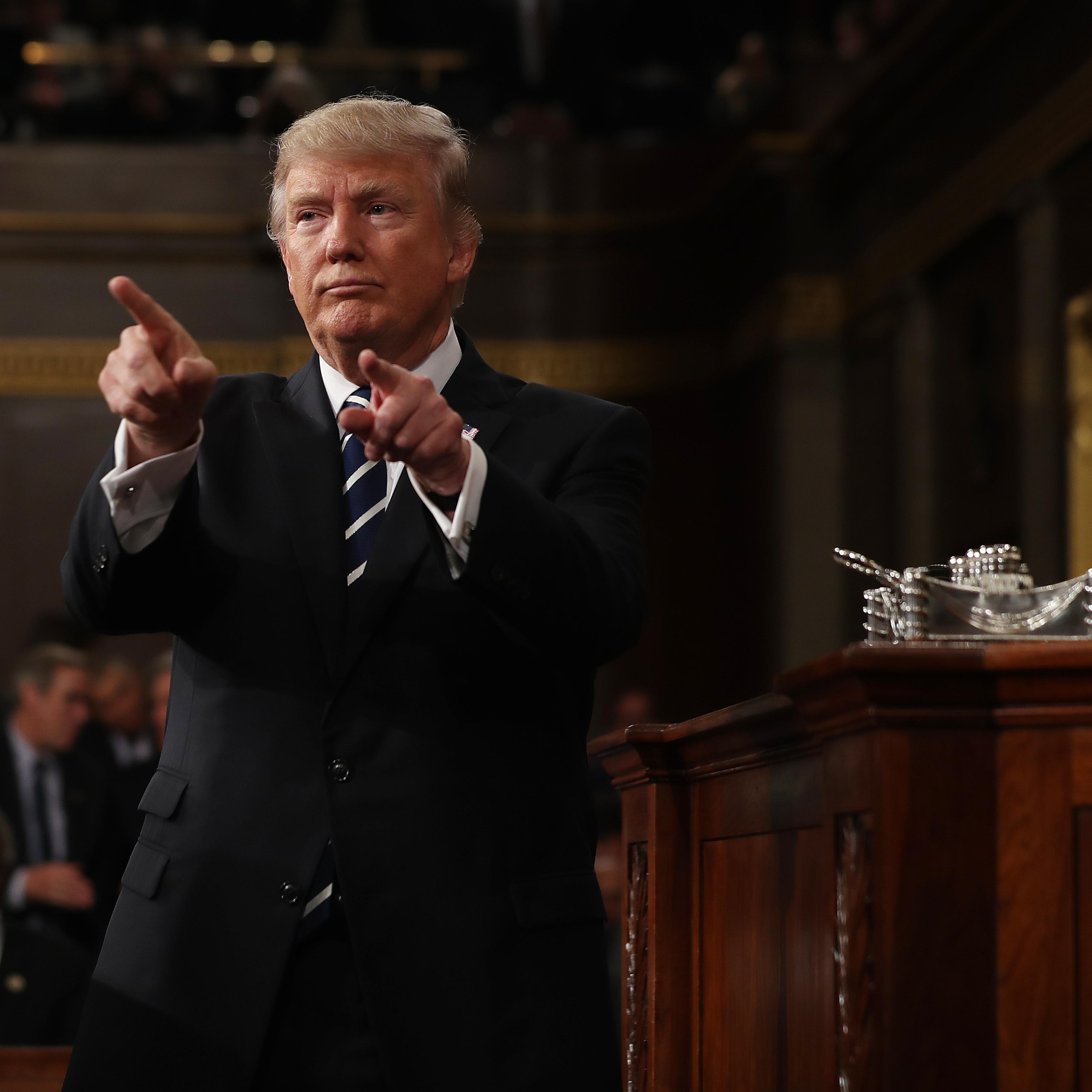 President Trump Delivers First Address To Joint Session Of Congress