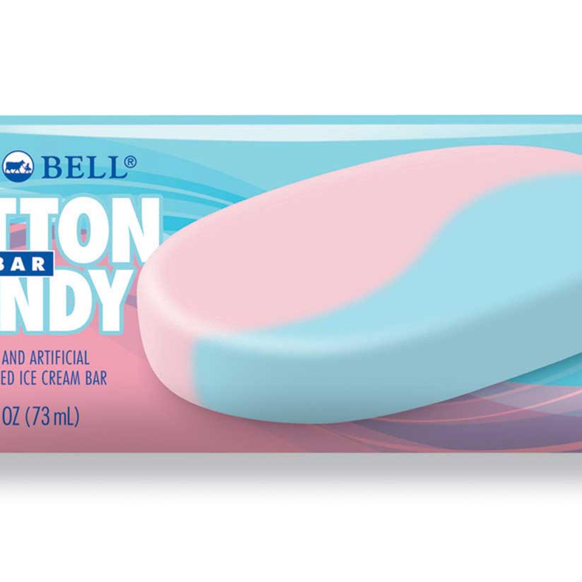 A Blue Bell Cotton Candy Bar.
