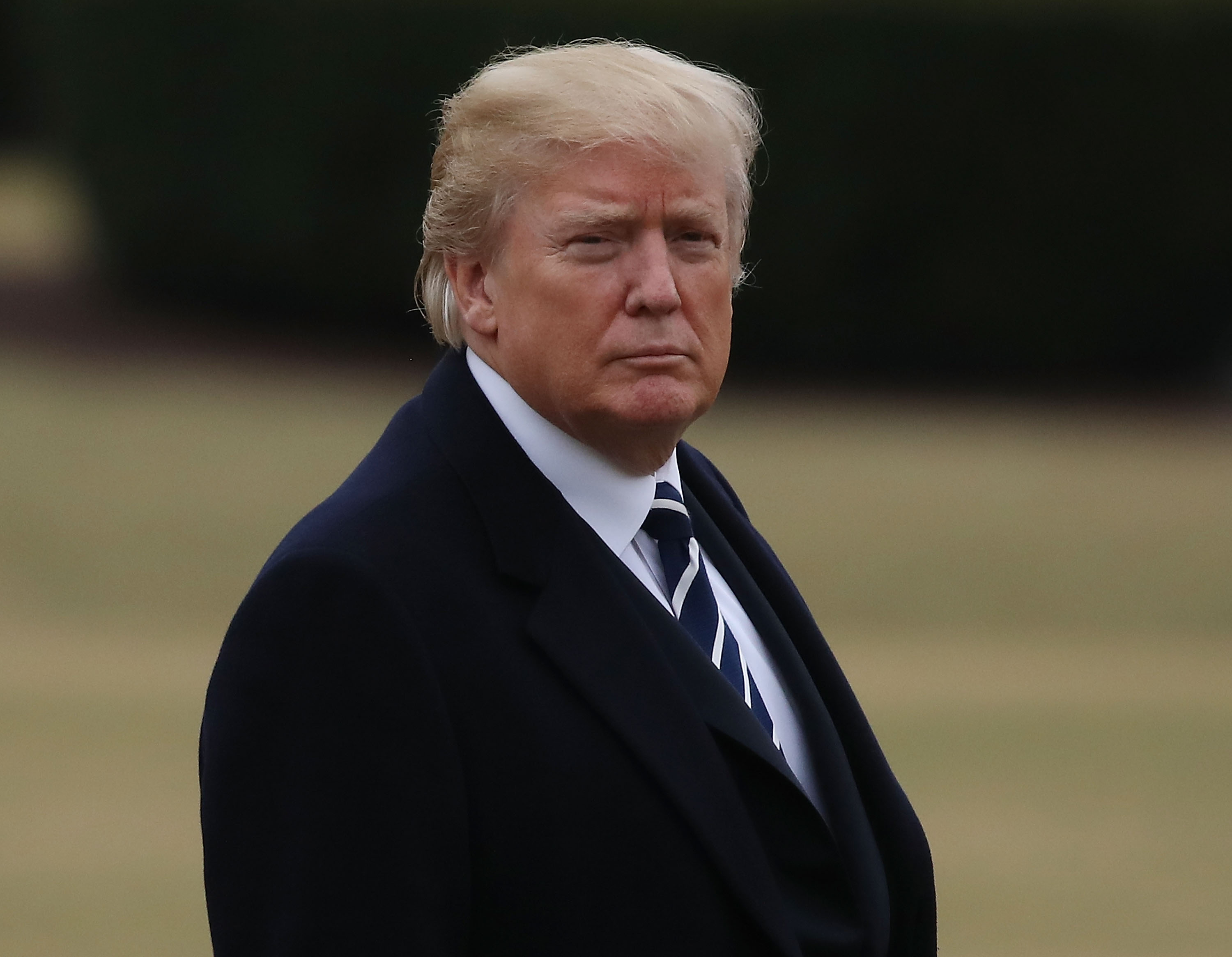 President Trump Returns To The White House
