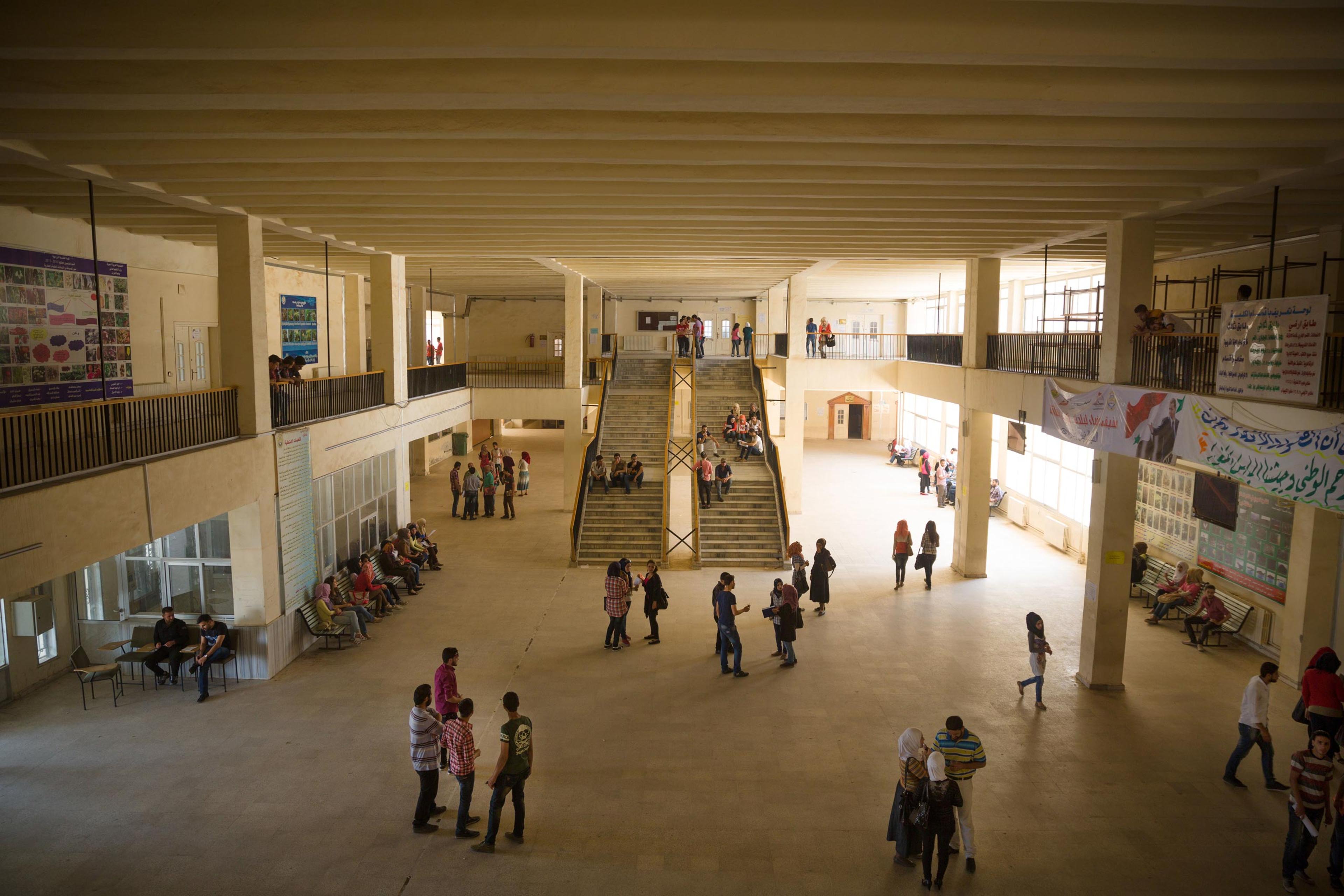 Normality alternates with anxiety in Deir-ez Zor. Thousands of students attend the university and the schools remain open, while Syrian troops battle ISIS in surrounding areas of the city. In April 2015, the United Nations added Deir-ez Zor, with its population of 228,000, to the list of besieged Syrian cities, May 24, 2015.