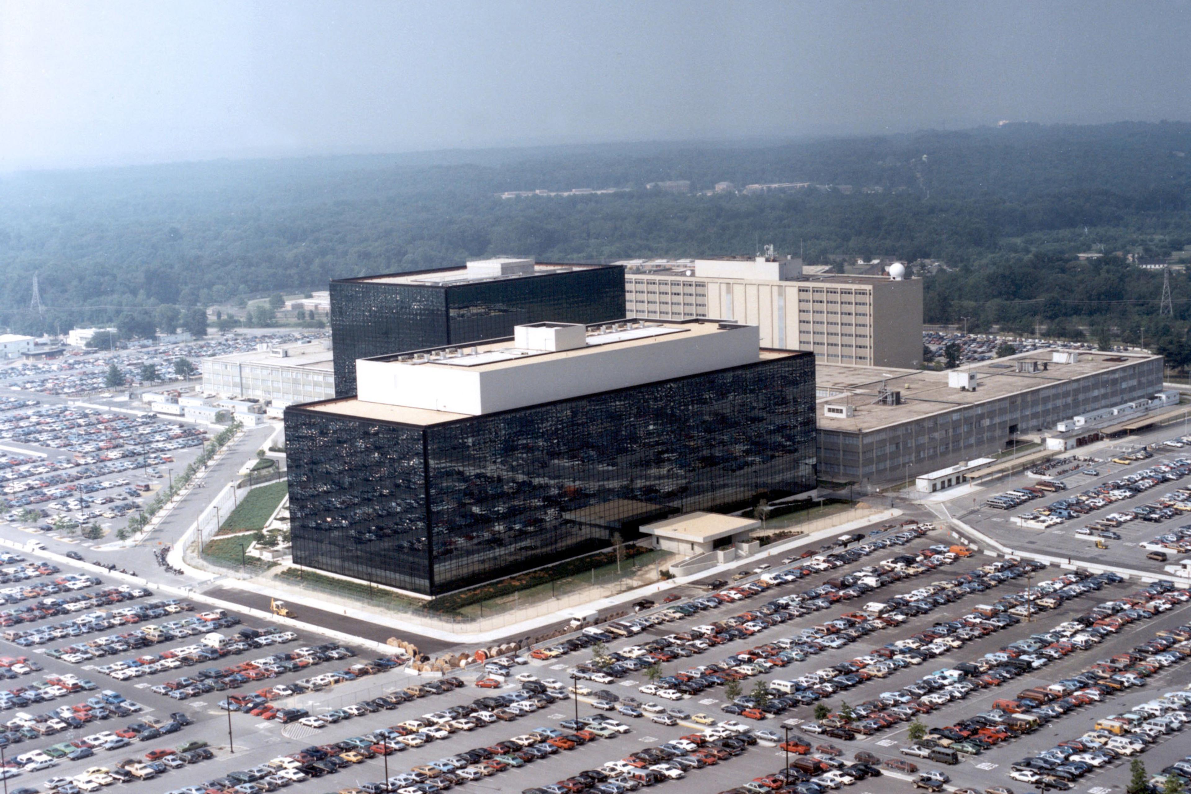 This undated photo provided by the National Security Agency (NSA) shows its headquarters in Fort Meade, Md.