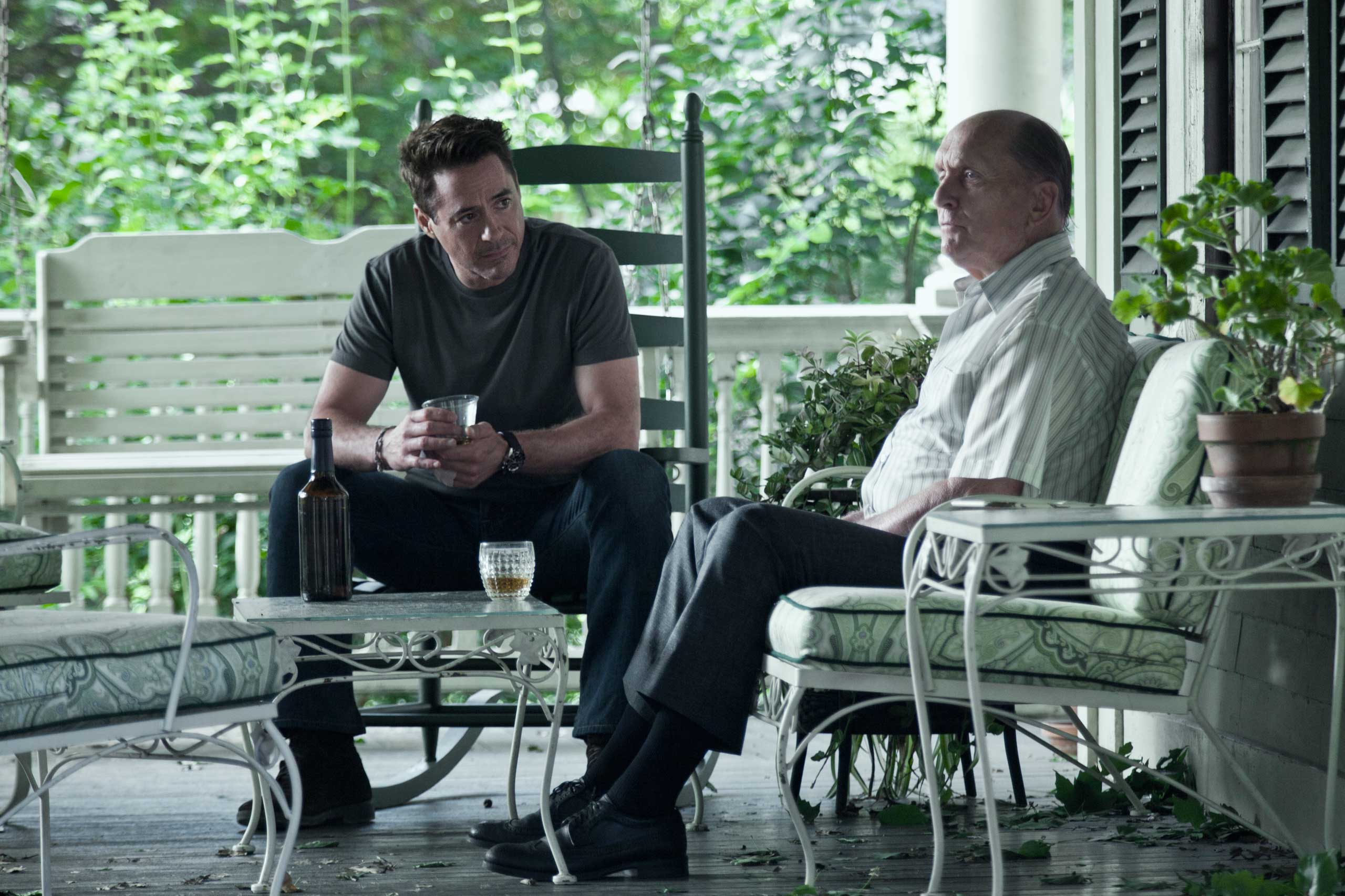 Robert Downey Jr and Robert Duvall in The Judge.