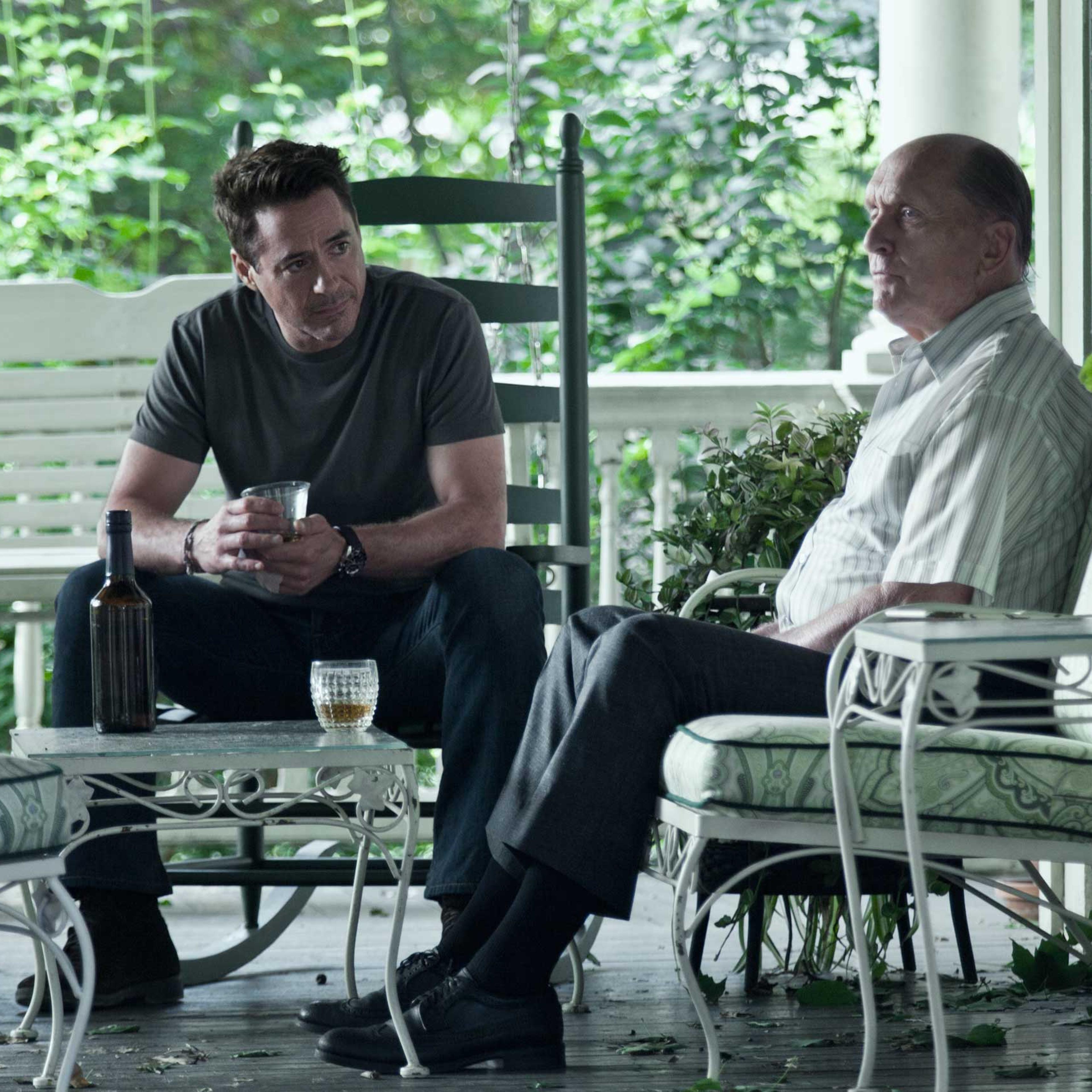 Robert Downey Jr and Robert Duvall in The Judge.