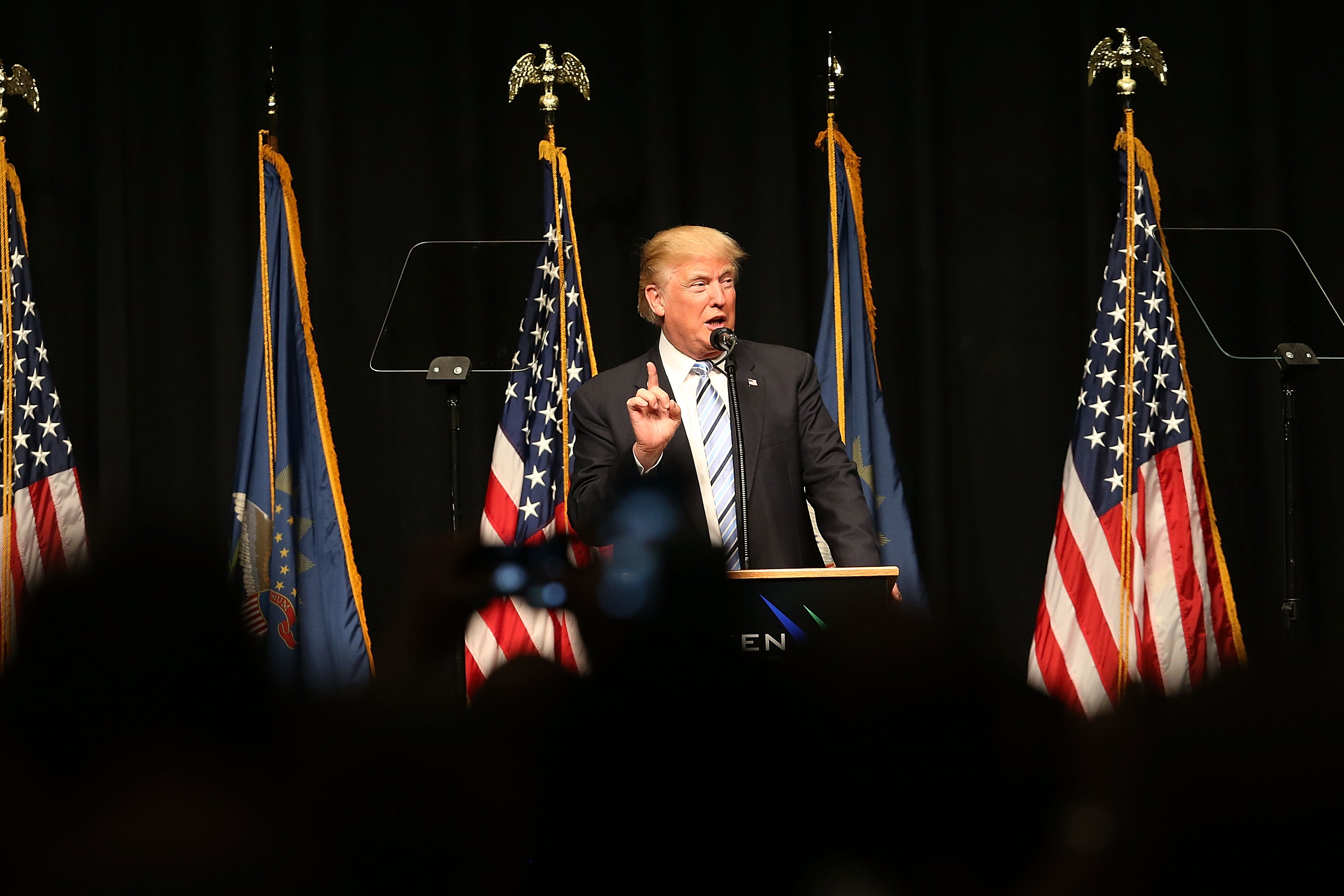 donald trump energy speech bismarck