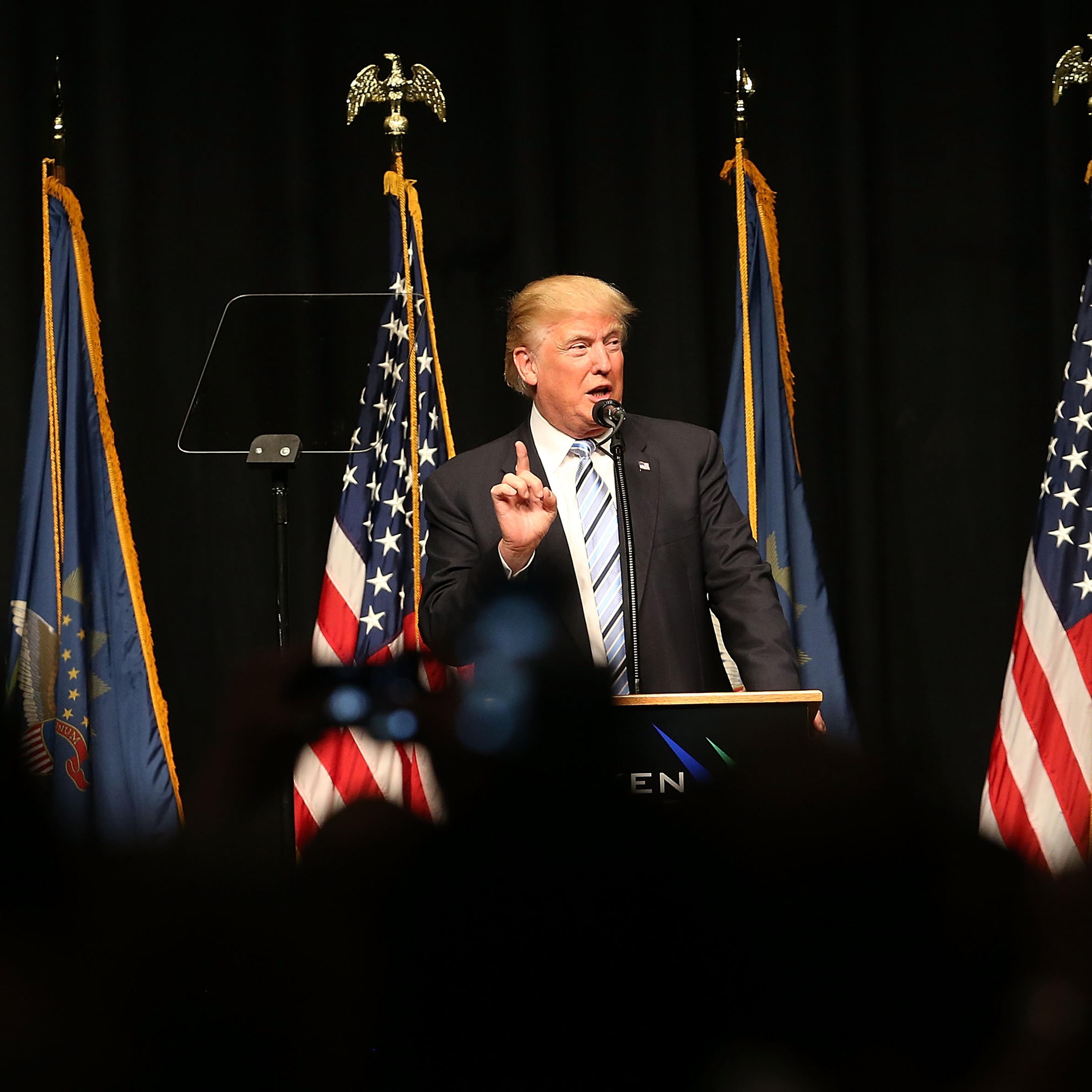donald trump energy speech bismarck