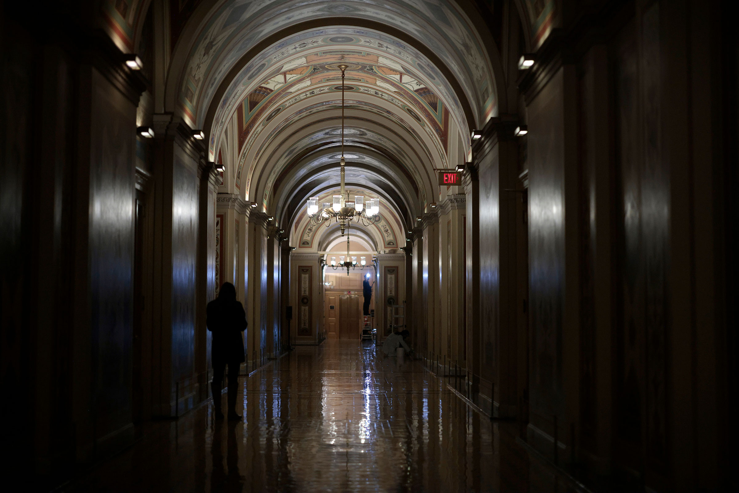 Lawmakers Work On Capitol Hill