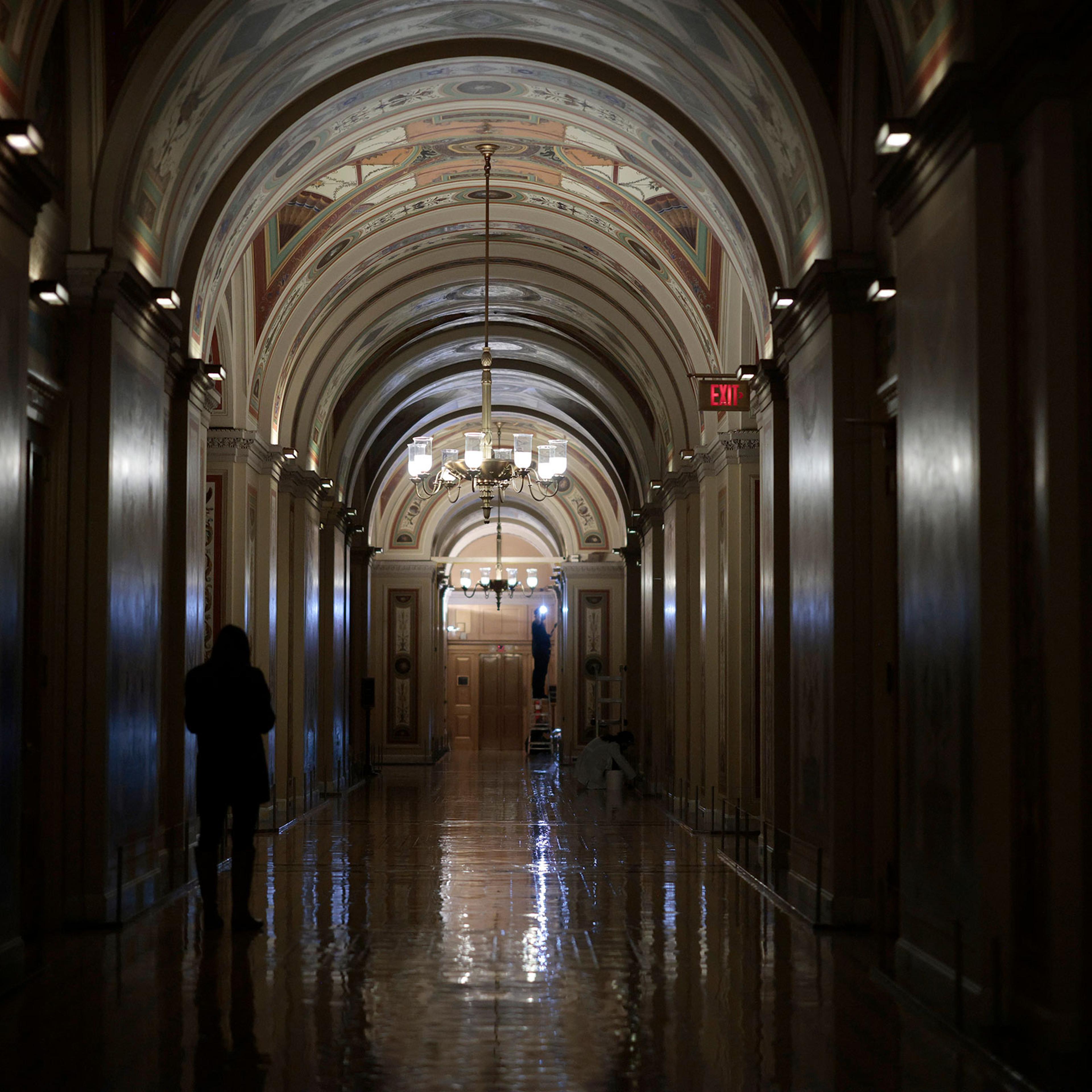 Lawmakers Work On Capitol Hill