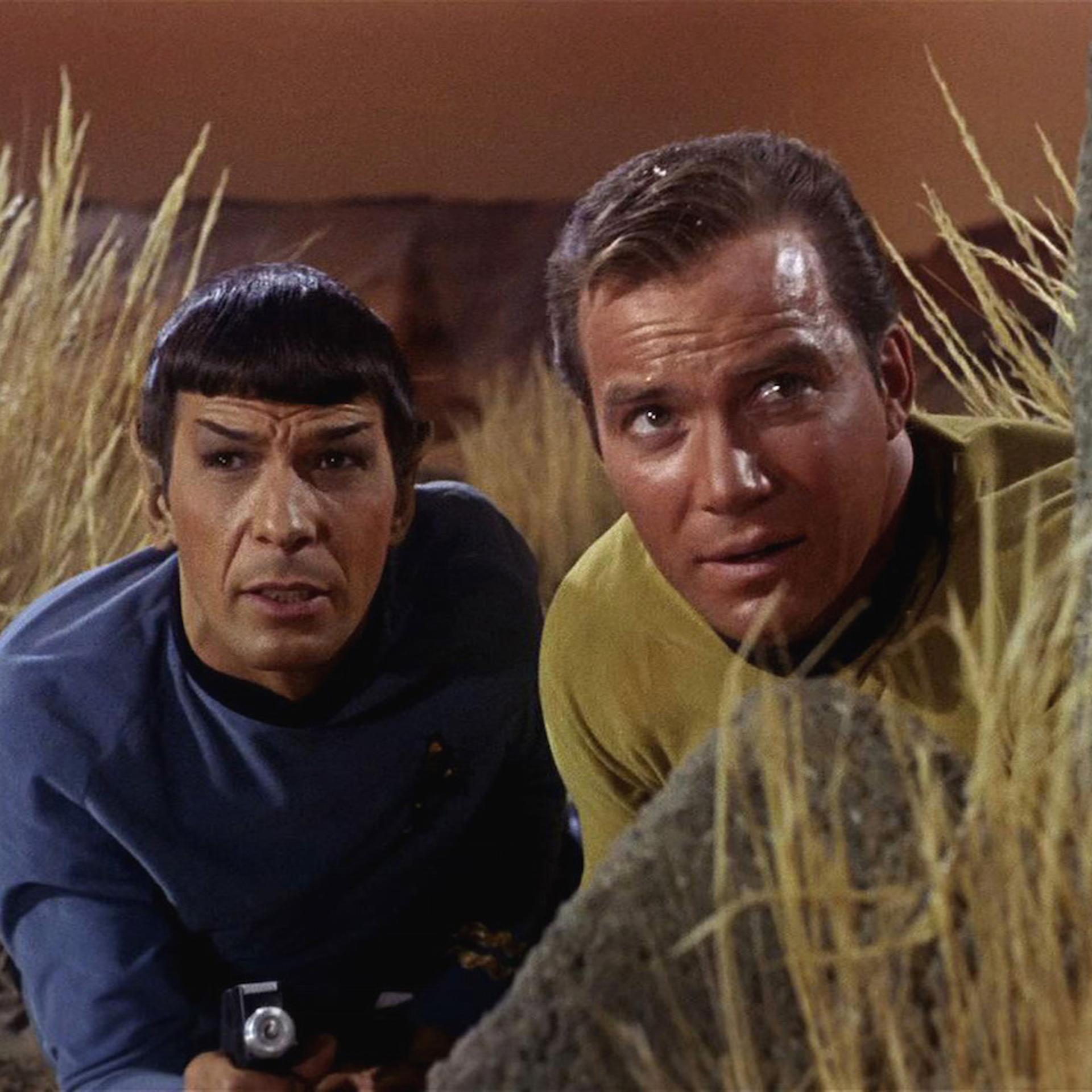 Leonard Nimoy And William Shatner In 'Star Trek'