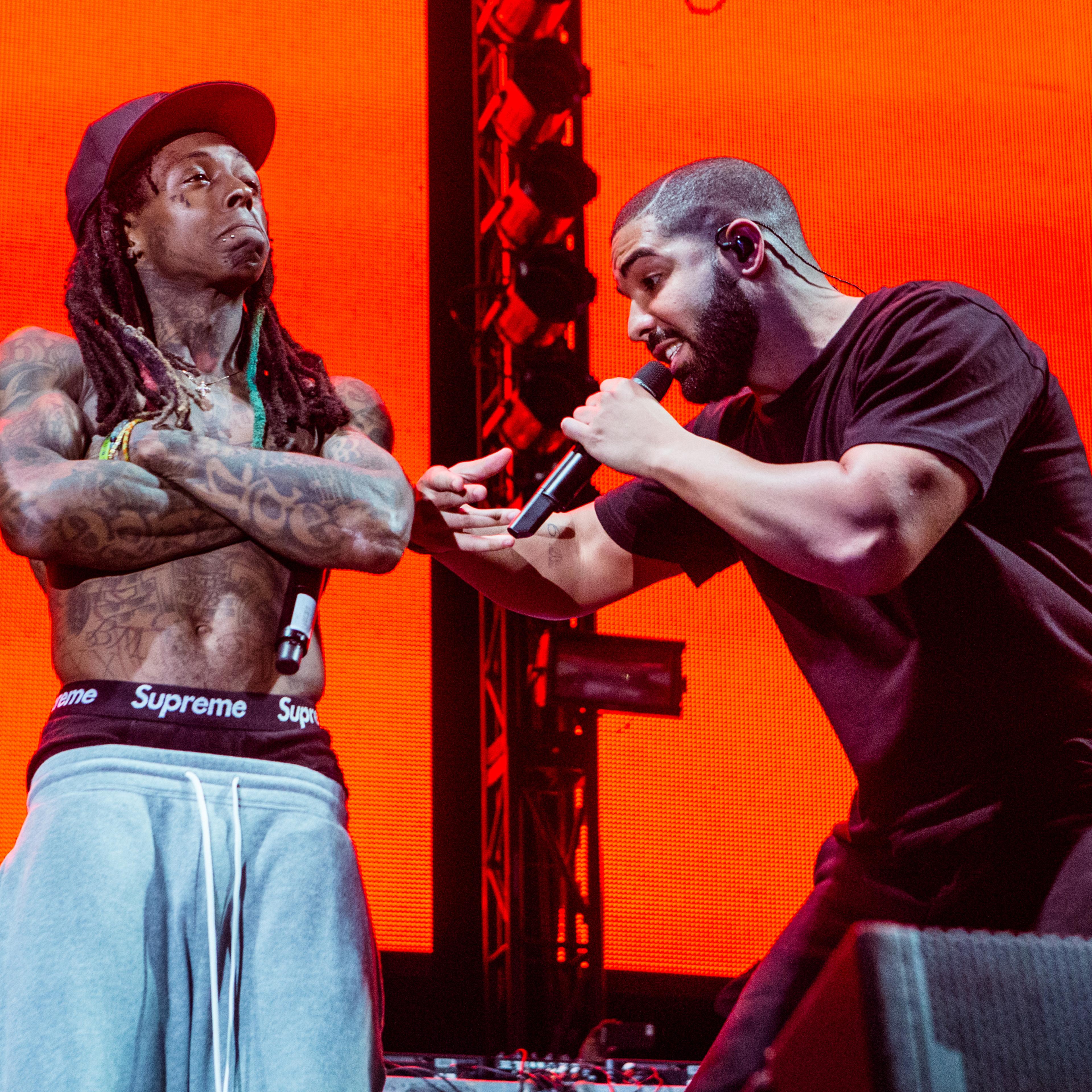 drake concert lil wayne
