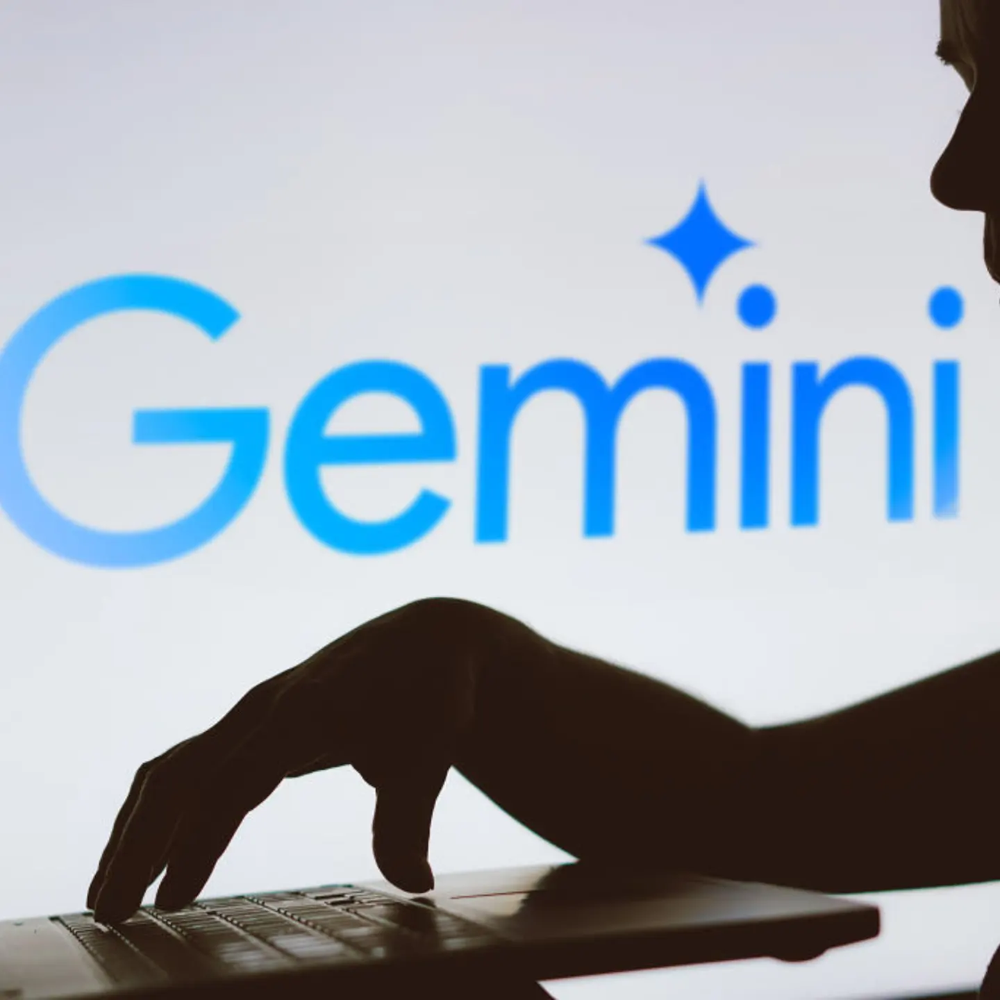 In this photo illustration, the Google Gemini logo is seen