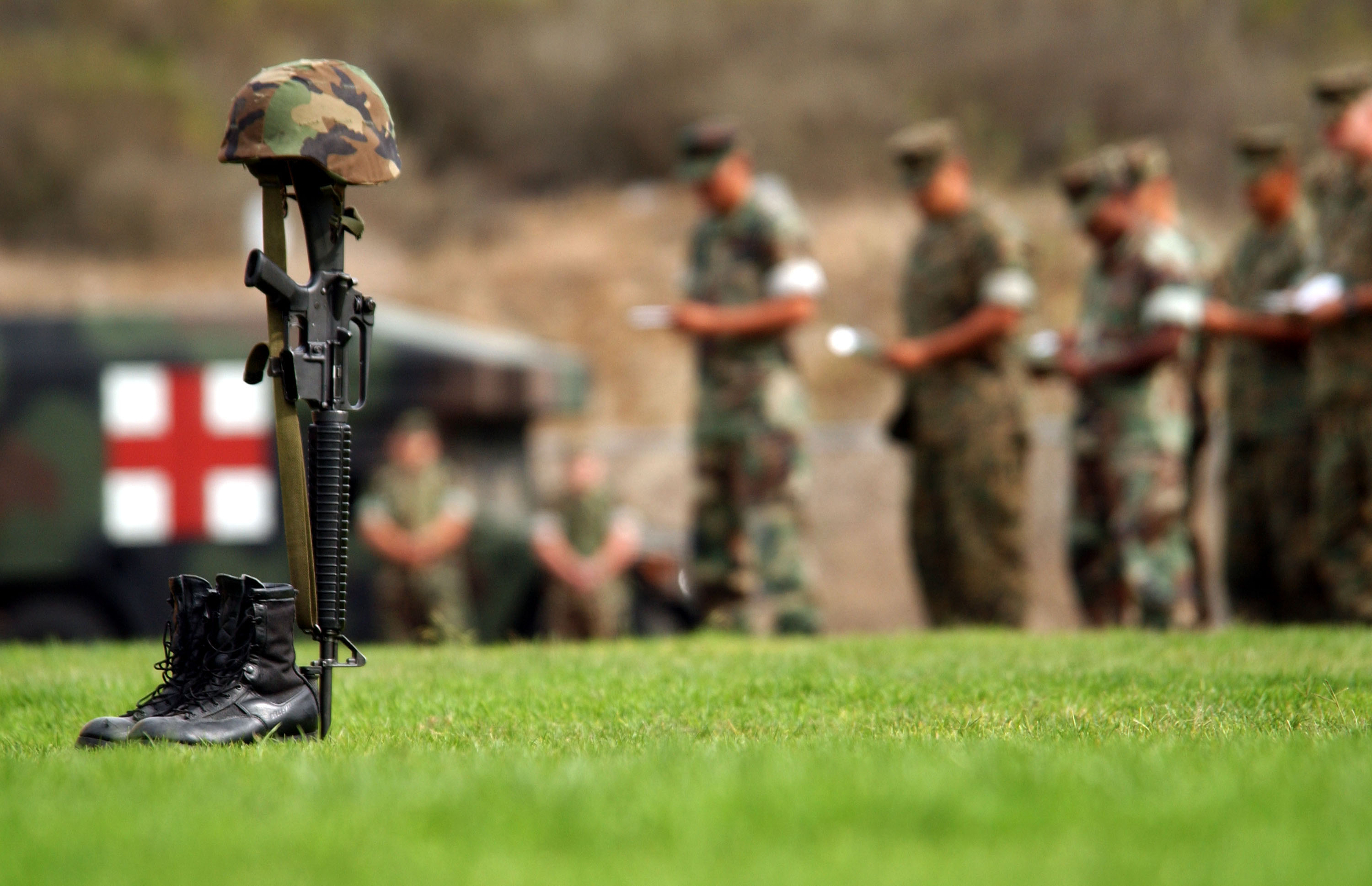 Marines Mourn Fallen Comrade