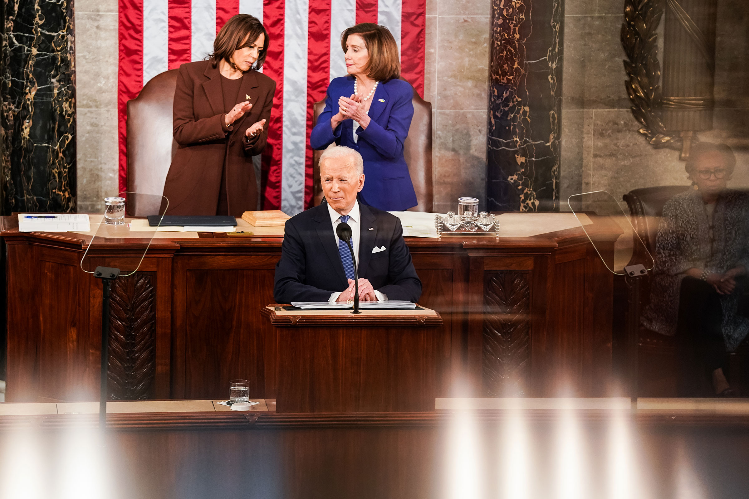 President Biden Delivers His First State Of The Union Address To Joint Session Of  Congress