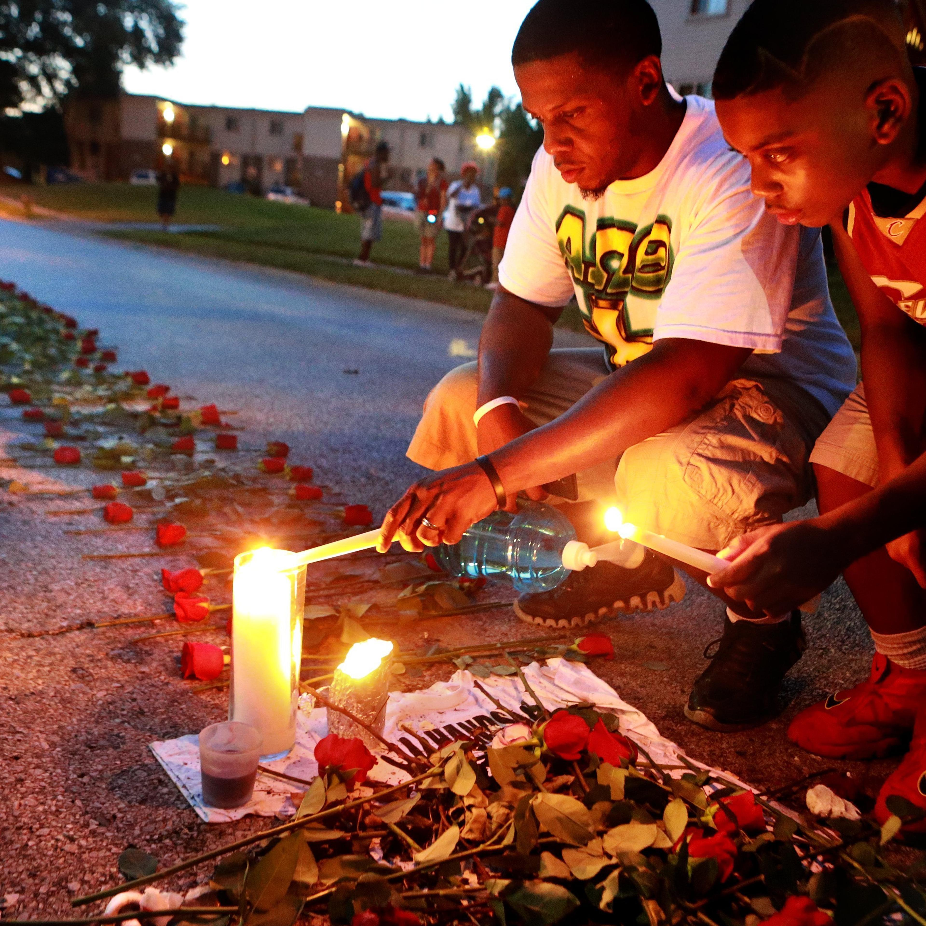 Ferguson reacts to shooting of Michael Brown