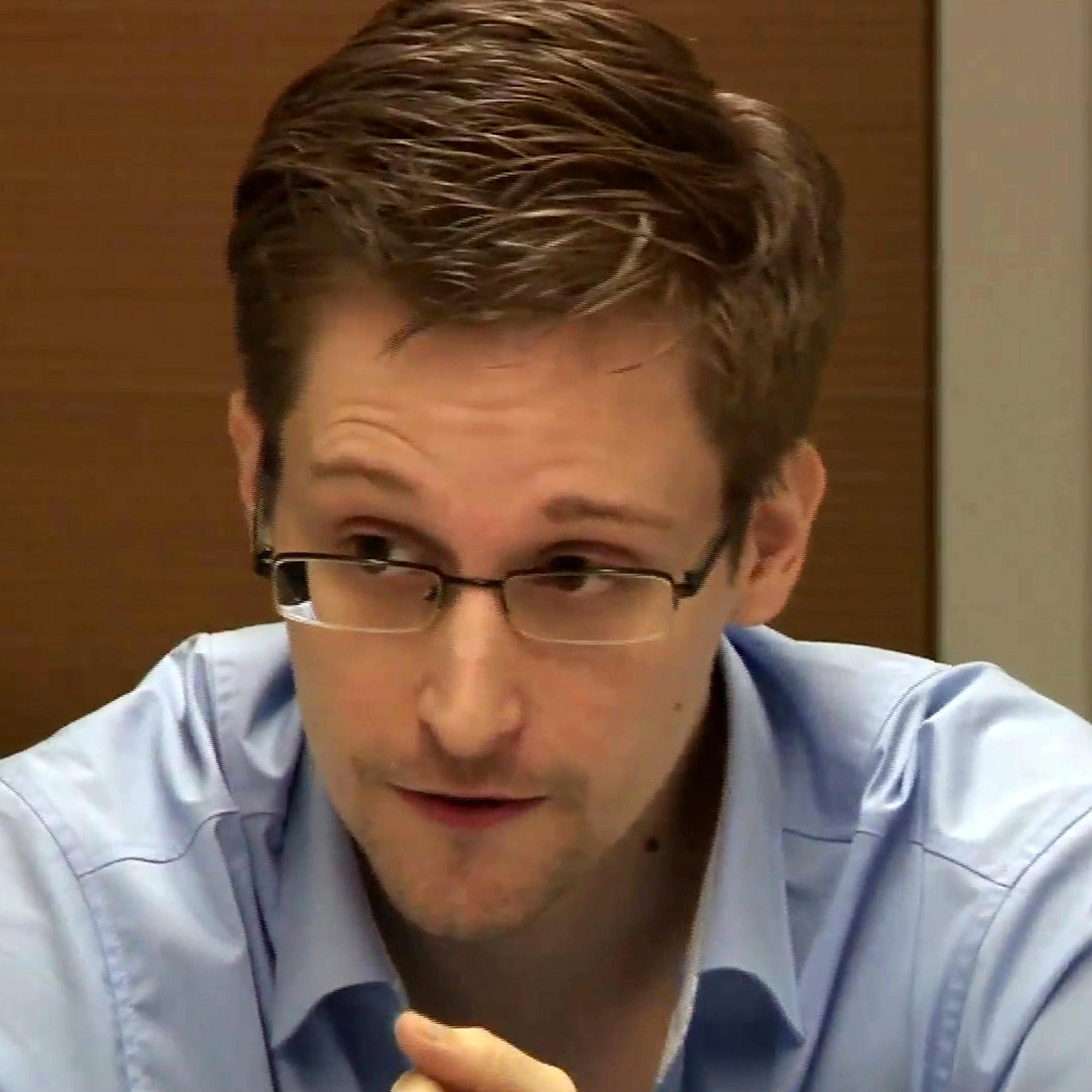 Edward Snowden in Moscow in 2013.