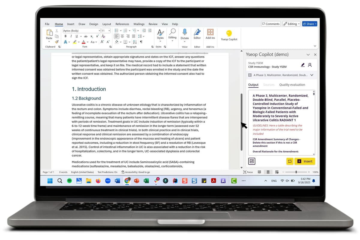 Yseop Interface Yseop Copilot: The Best Inventions of 2025