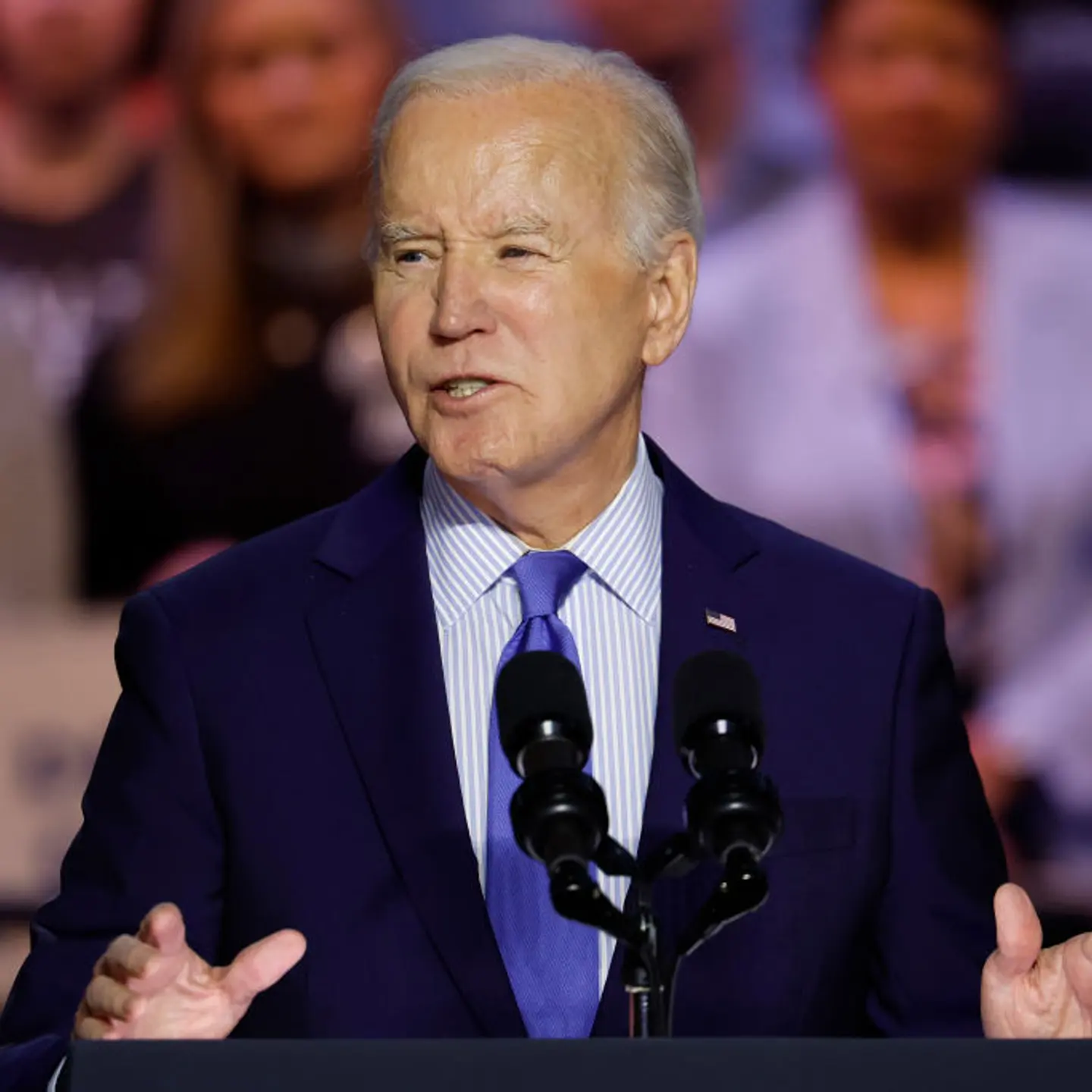 Joe Biden And Kamala Harris Hold Campaign Rally In Support Of Abortion Rights