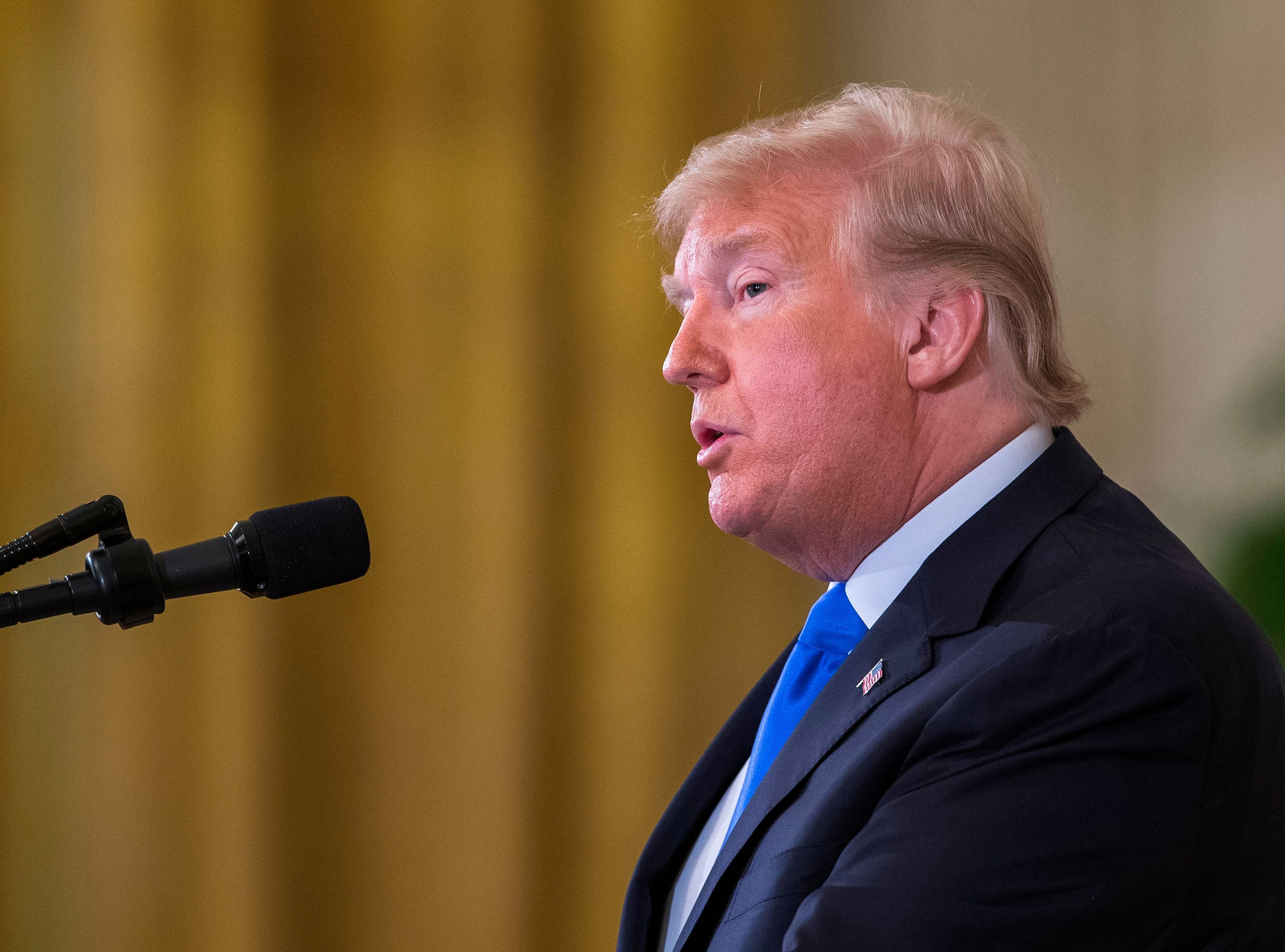 US President Donald J. Trump hosts post election press conference, Washington, USA - 07 Nov 2018