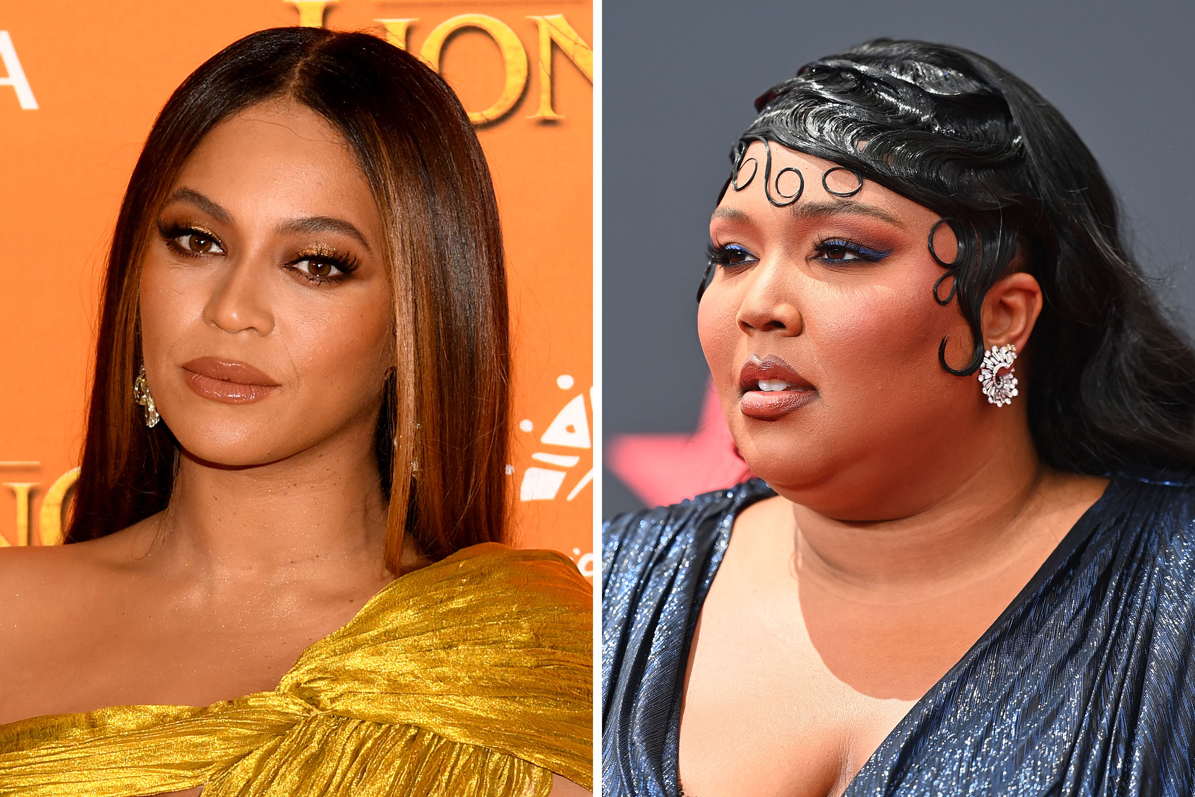 Side by side image of Beyoncé and Lizzo