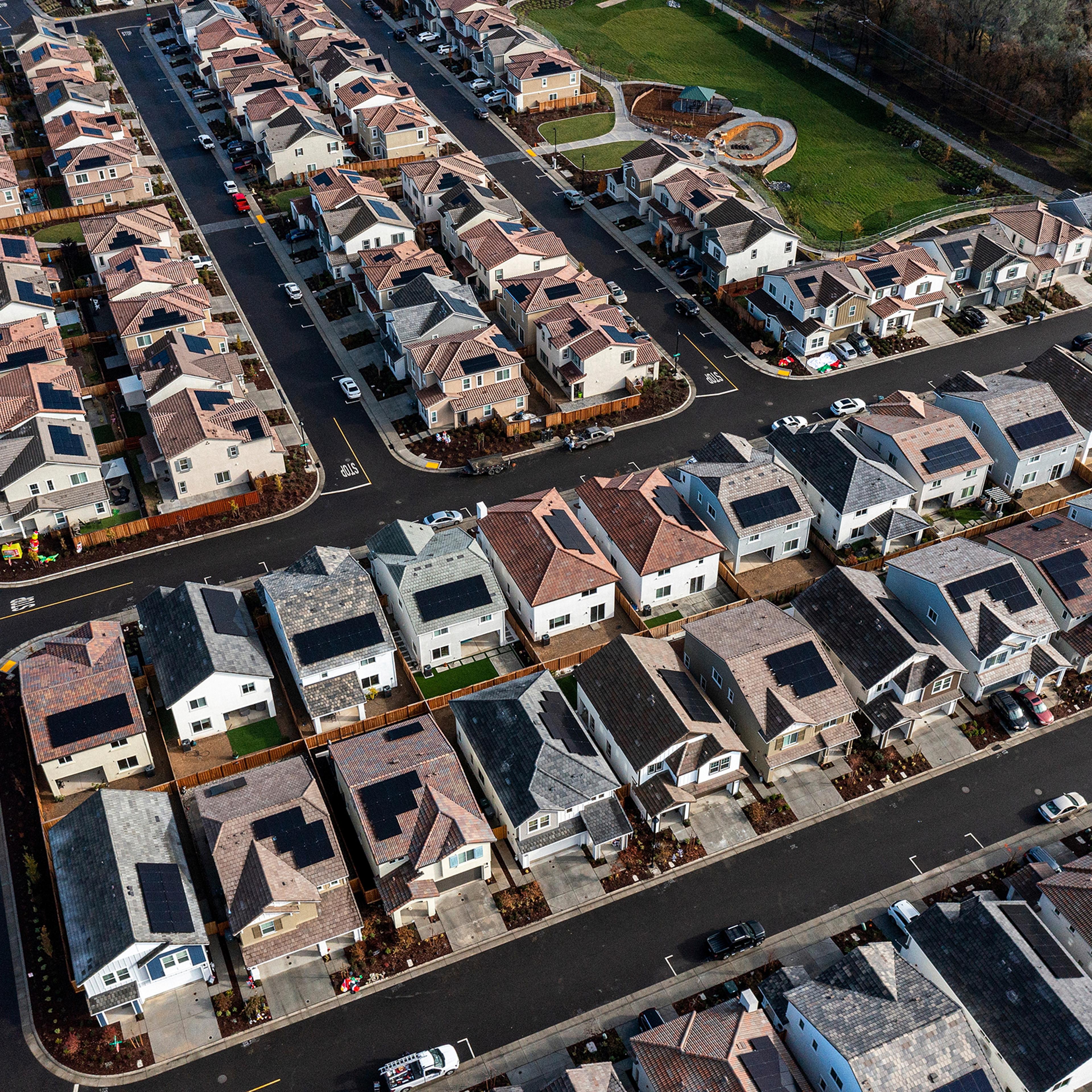 solar panels on homes