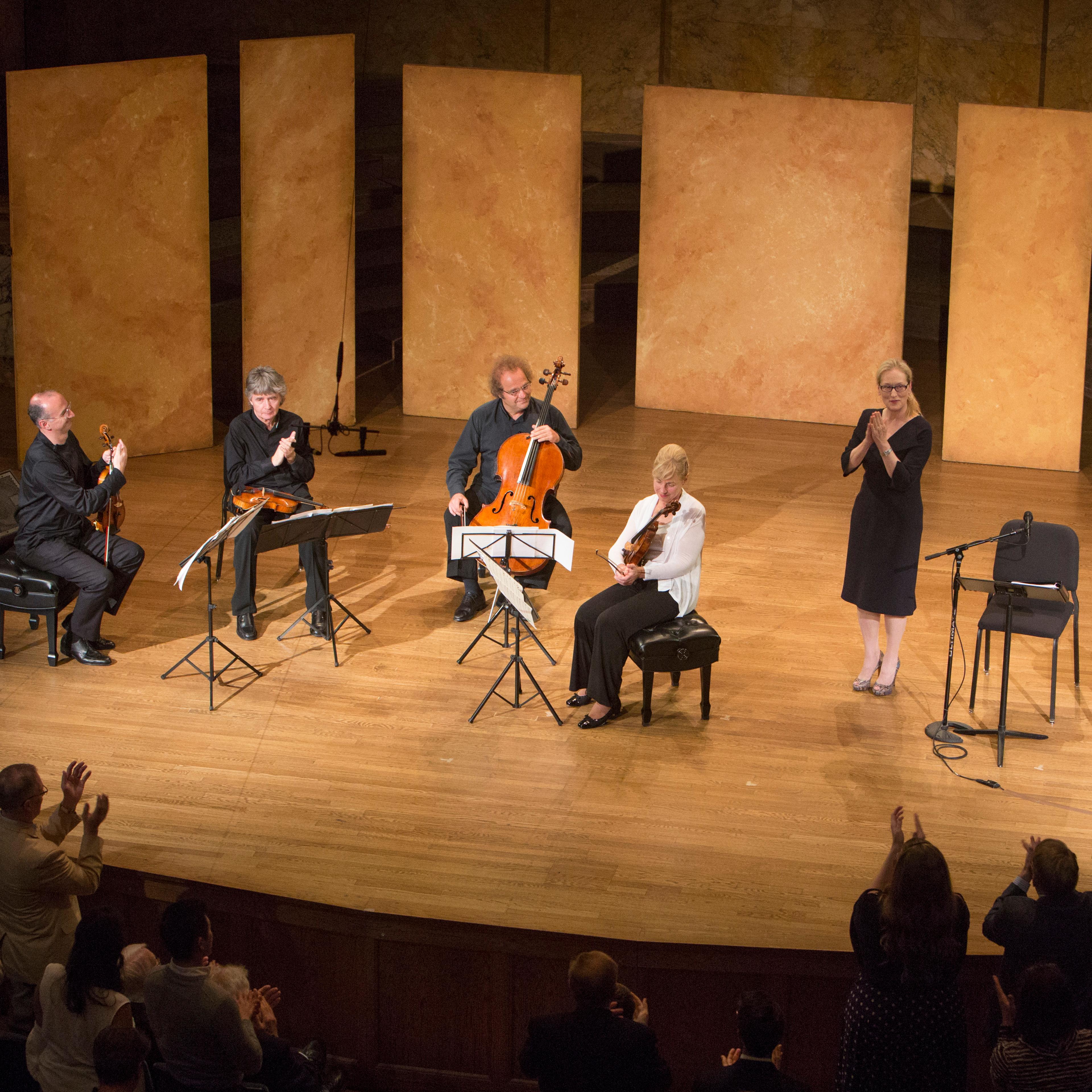 Meryl Streep and the Takacs String Quartet
